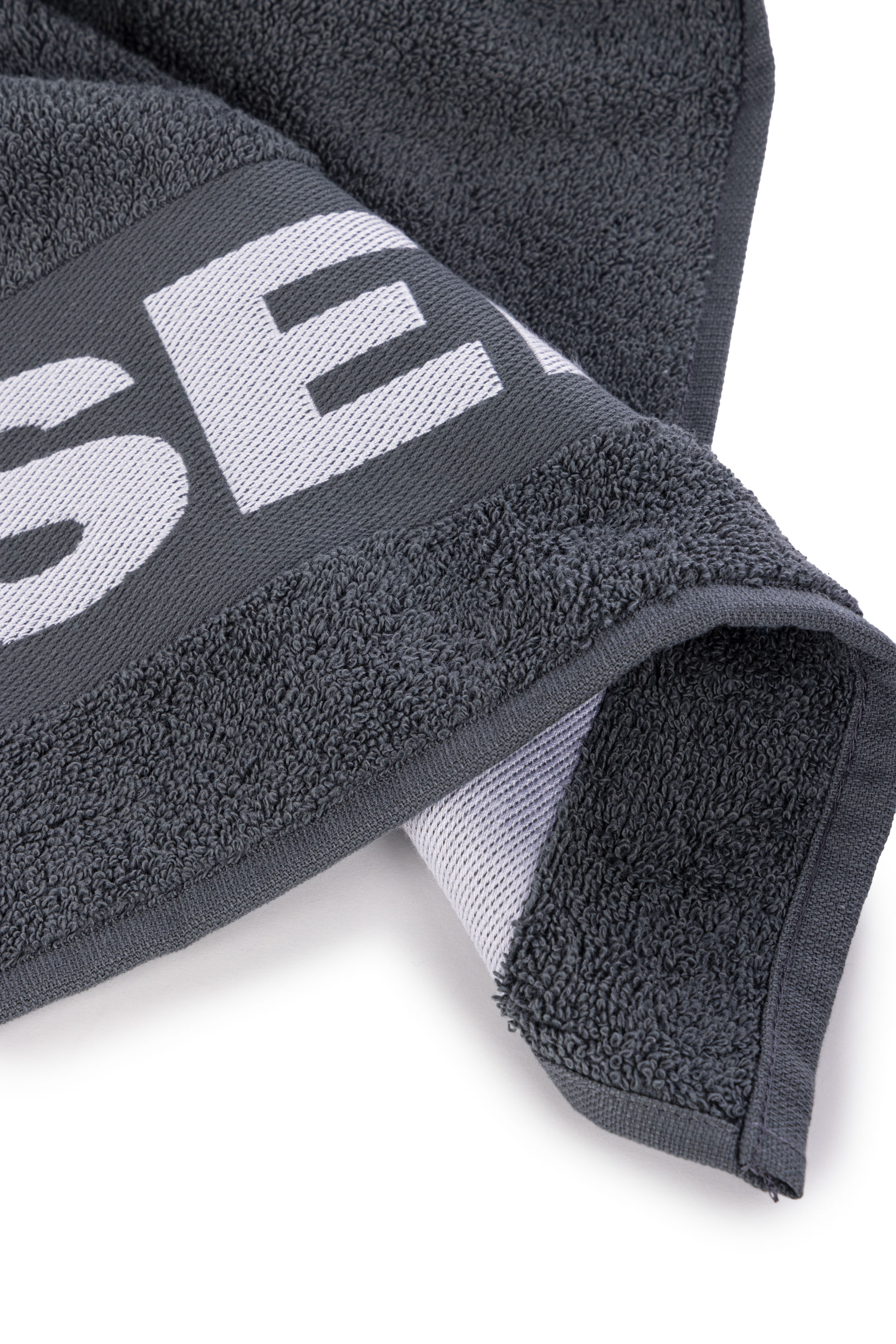 Diesel - 1015131 LOGO-COTTON TOWEL SET 1+1 GREY, Juego de Toallas de Felpa de Algodón con Logotipo Unisex in Gris - 3