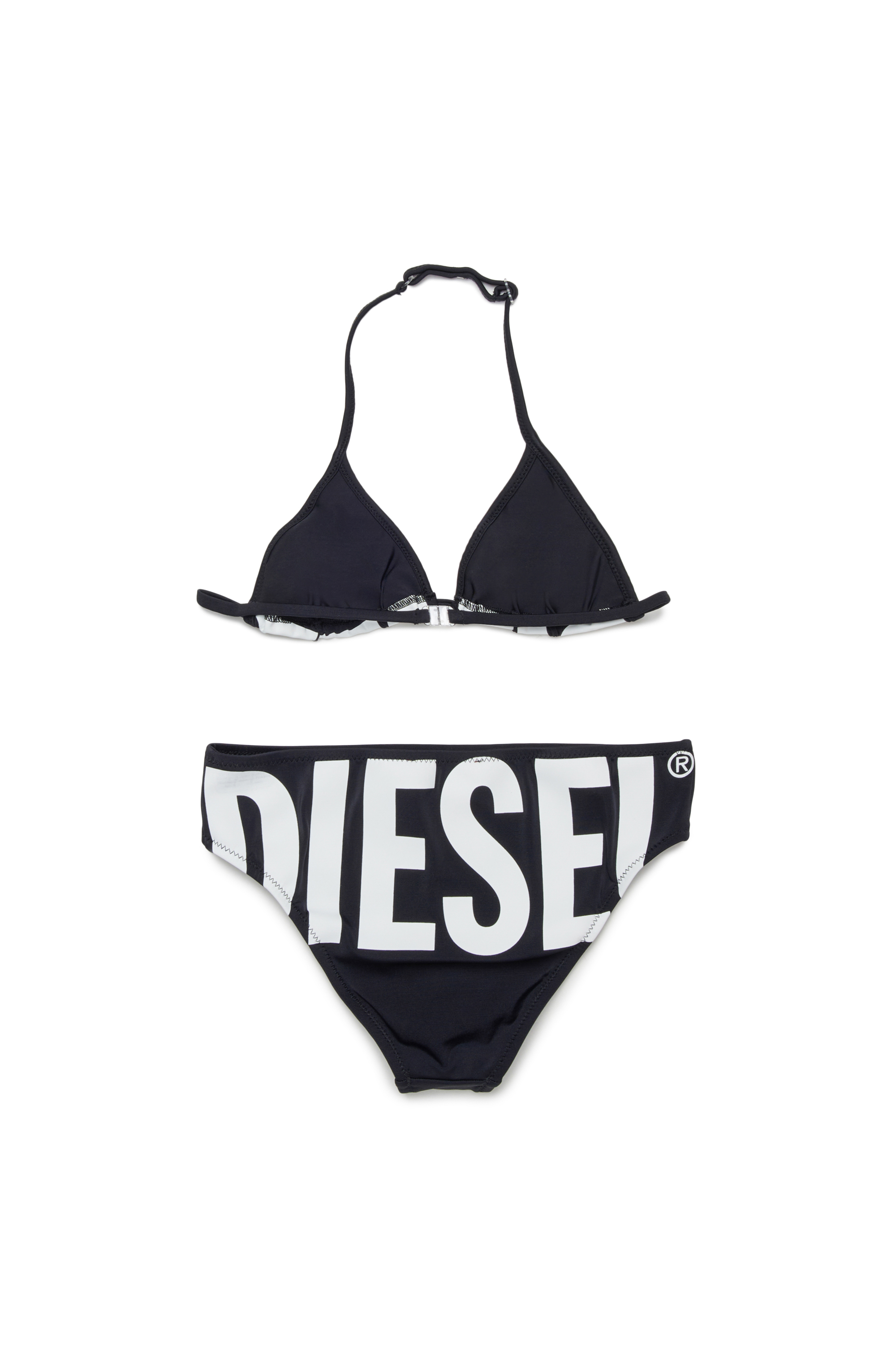 Diesel - MIDDY, Bikini en color liso con maxi logo Mujer in Negro - 2