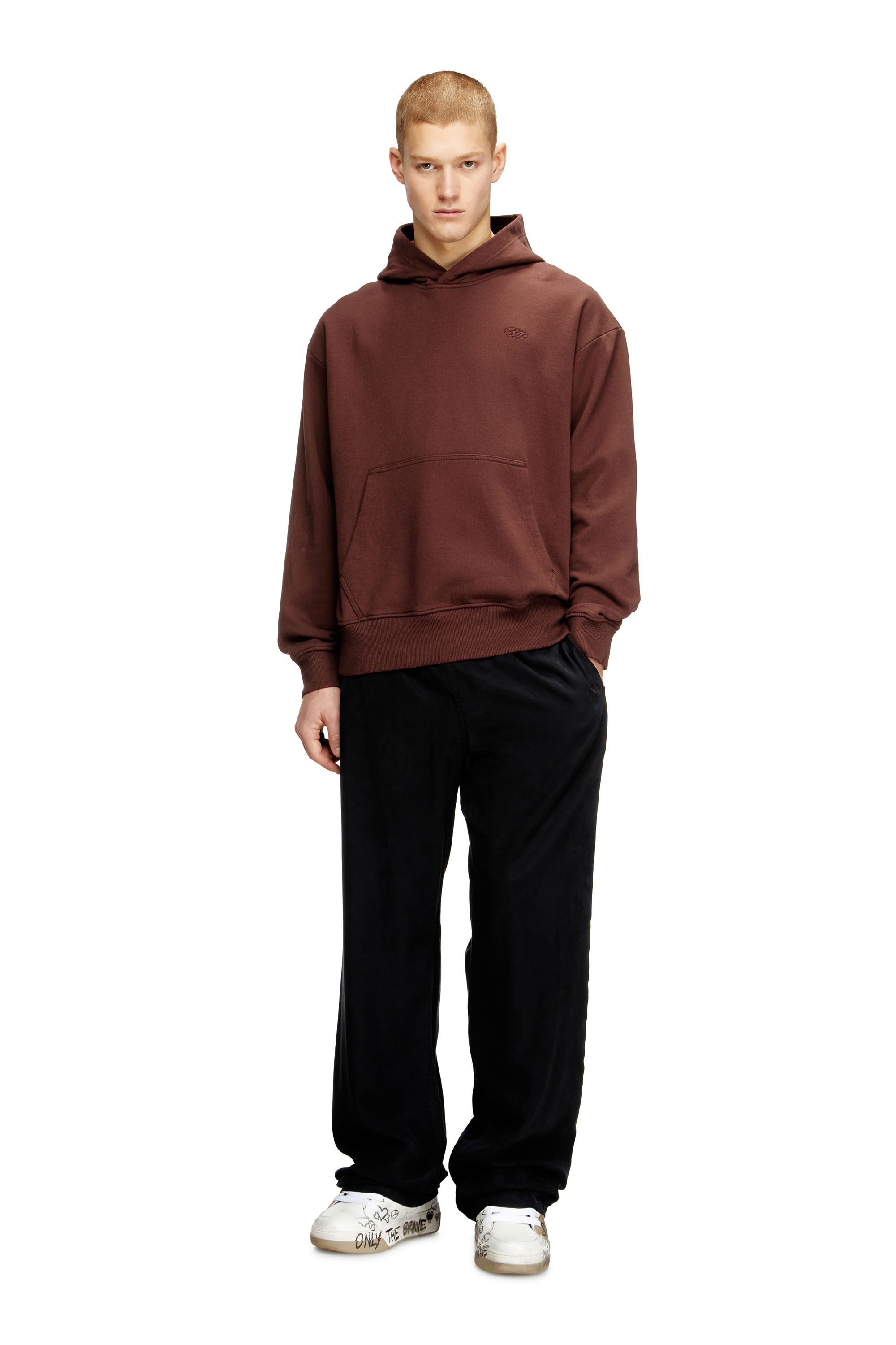 Diesel - S-MACS-HOOD-MEGOVAL-D, Sudadera con capucha con bordado del logotipo Hombre in ToBeDefined - 2