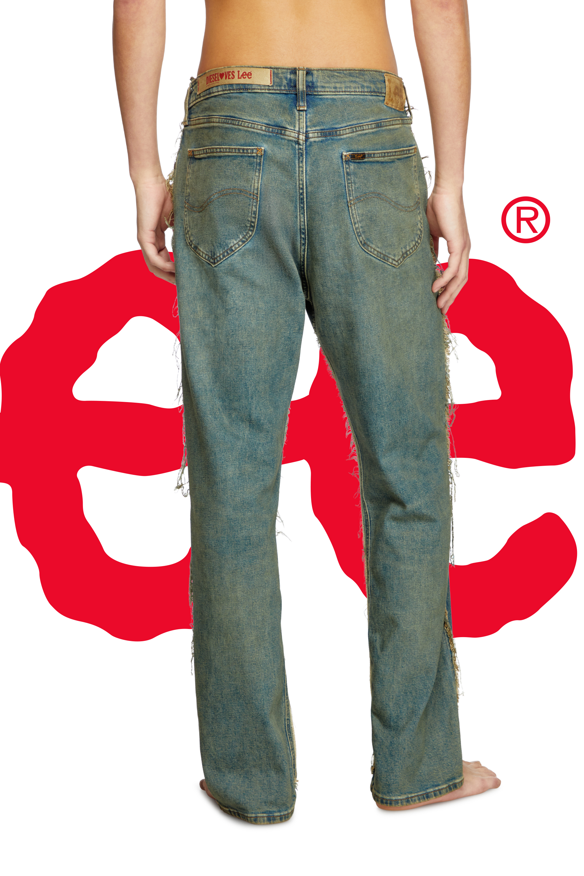 Diesel - Regular Jeans Dieseloves 03 09M98 Hombre, Azul Oscuro - 6