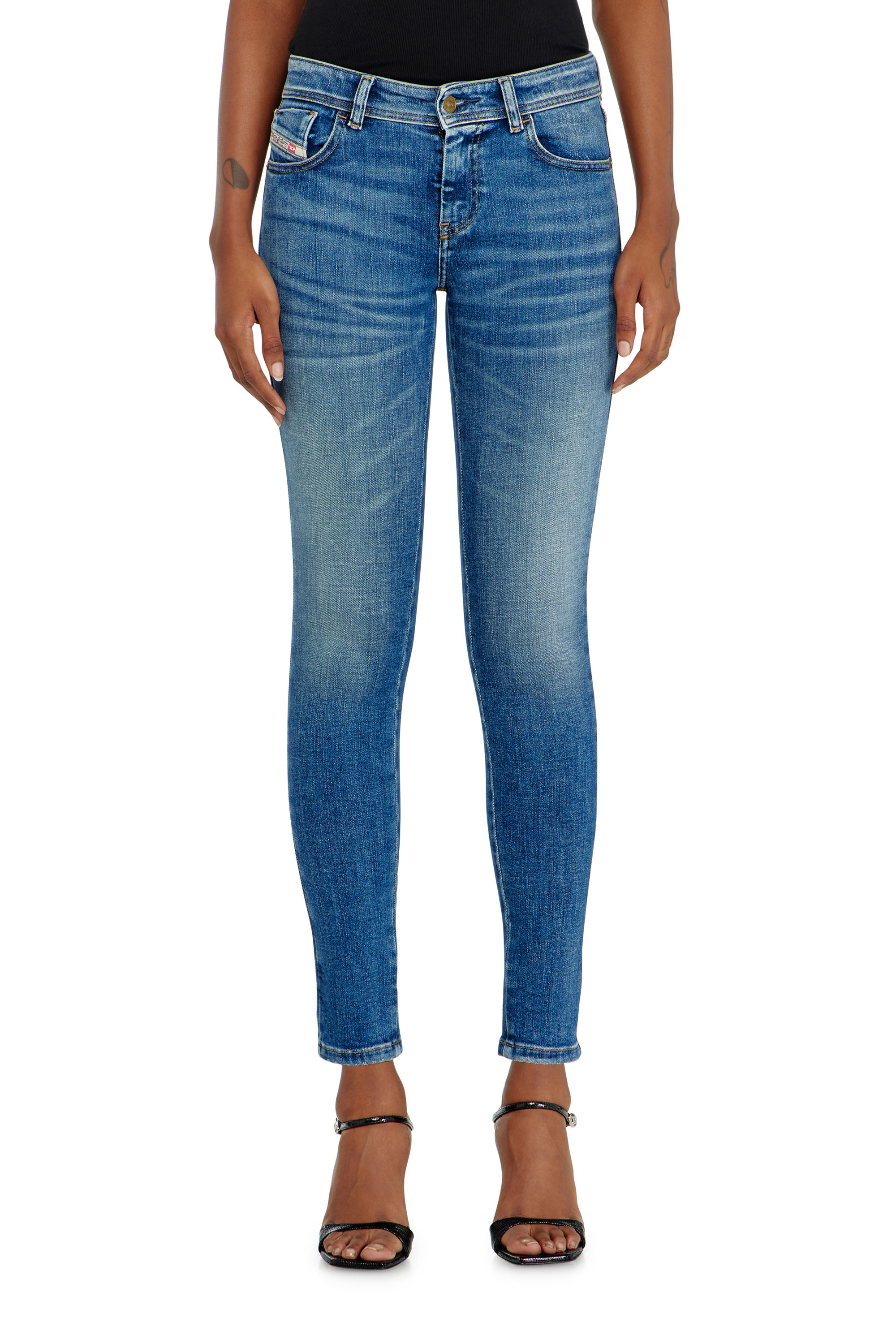 Diesel - Skinny Jeans 2017 Slandy 09P71 Mujer, Azul medio - 4