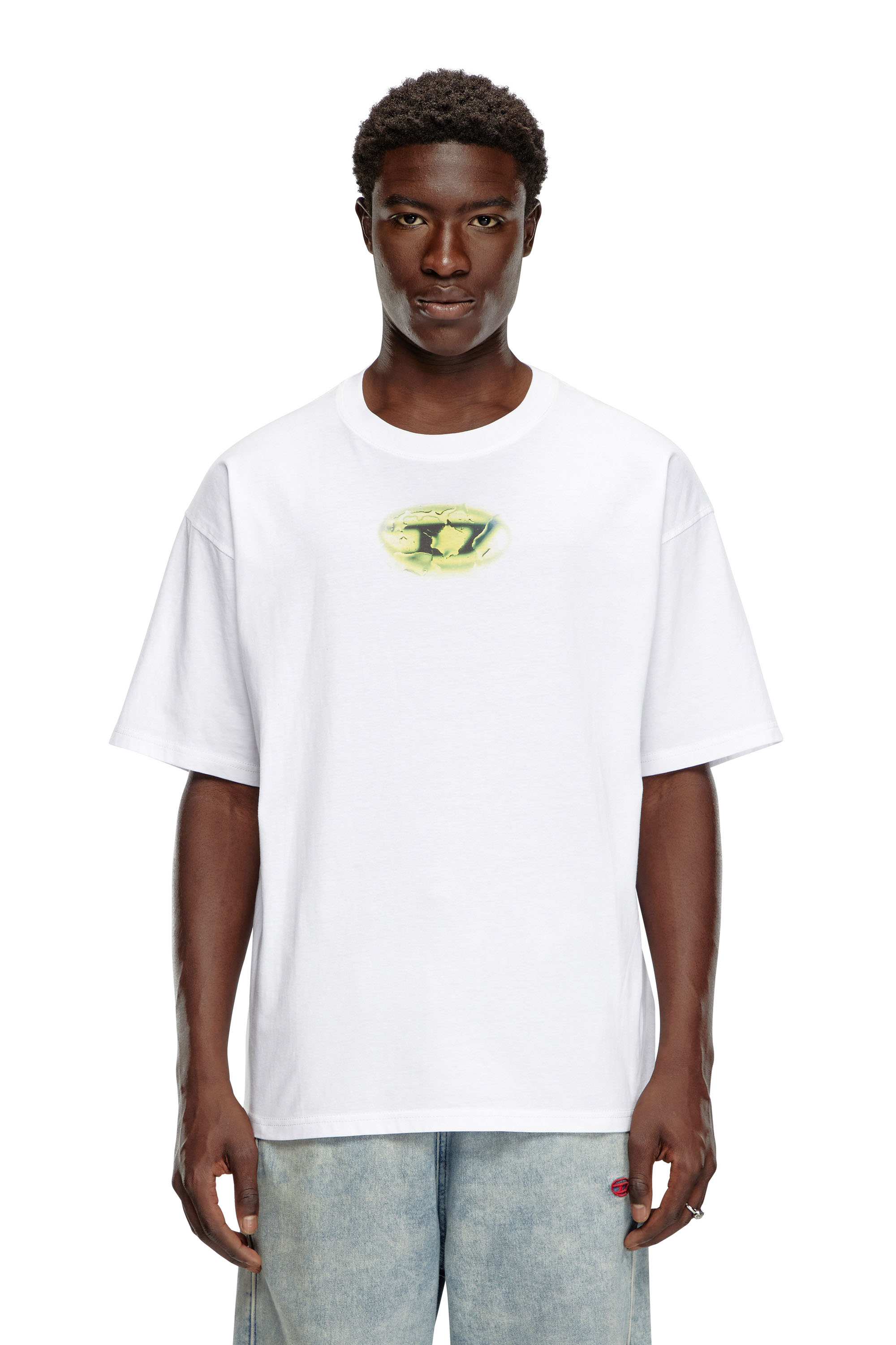 Diesel - T-BOXT-K3, Hombre Camiseta con logotipo con efecto brillante in Blanco - Image 1