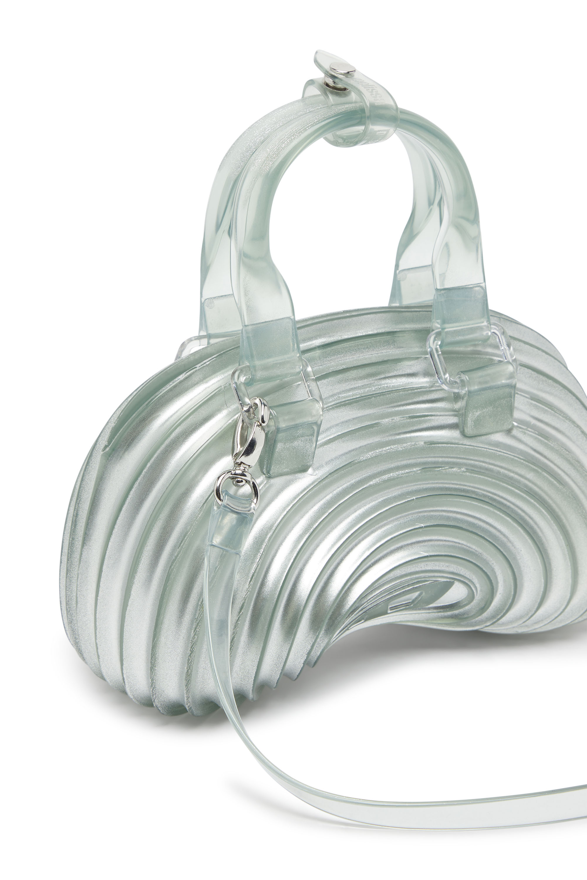 Diesel - MELISSA QUANTUM DOME, Quantum Dome &ndash; Bolso de mano en Melflex&reg; Mujer in Plateado - 6