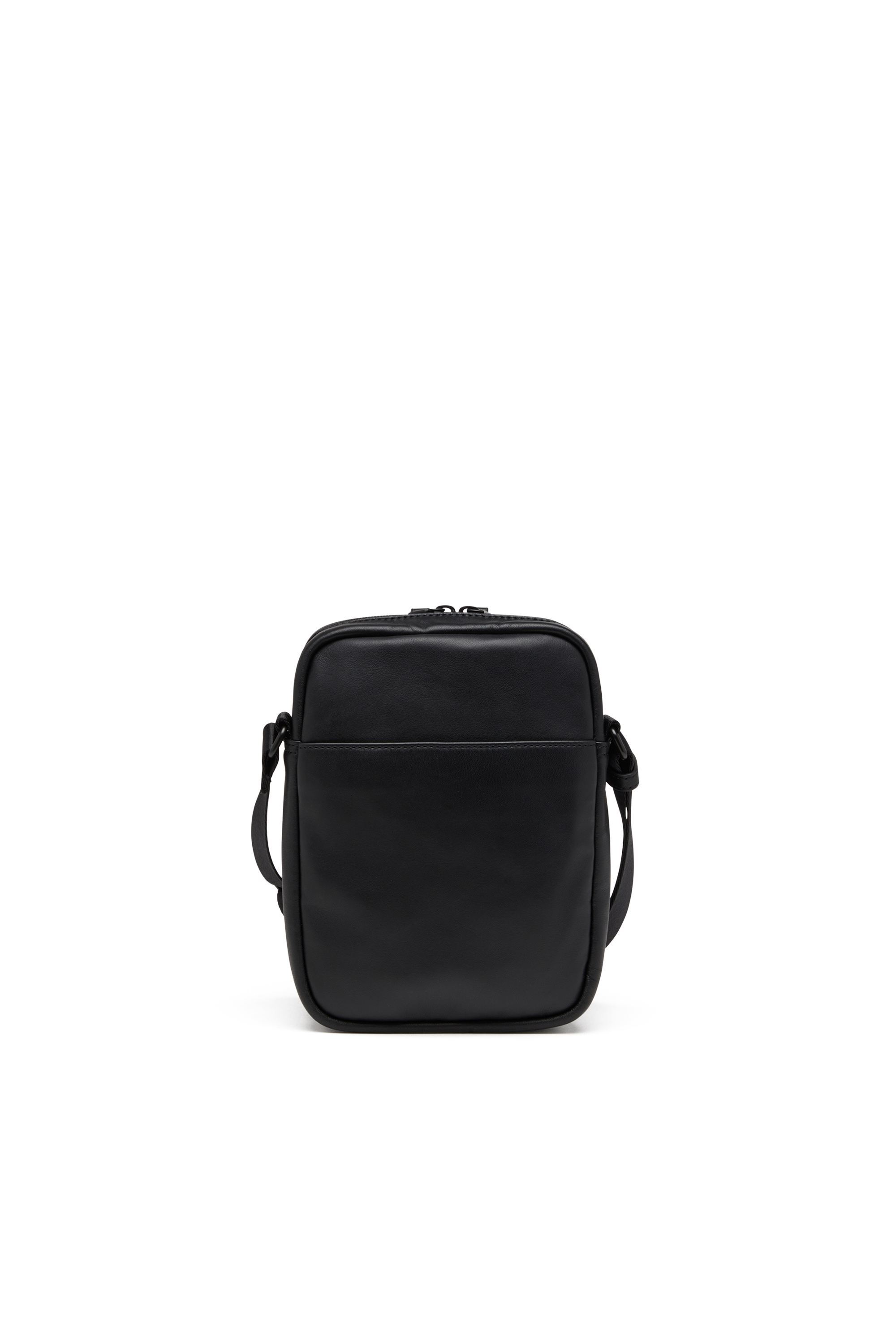 Diesel - RAVE CROSSBODY X, Rave-Bandolera de cuero con D de metal a tono Hombre in Negro - 2