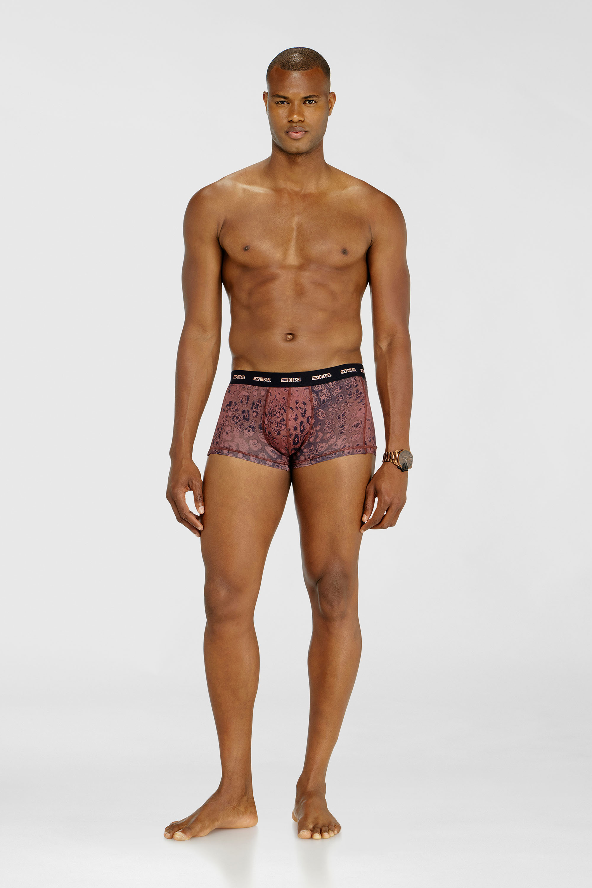 Diesel - DAMIEN-UTLT-3PACK, Paquete de tres b&oacute;xers de algod&oacute;n el&aacute;stico Hombre in Morado - 2