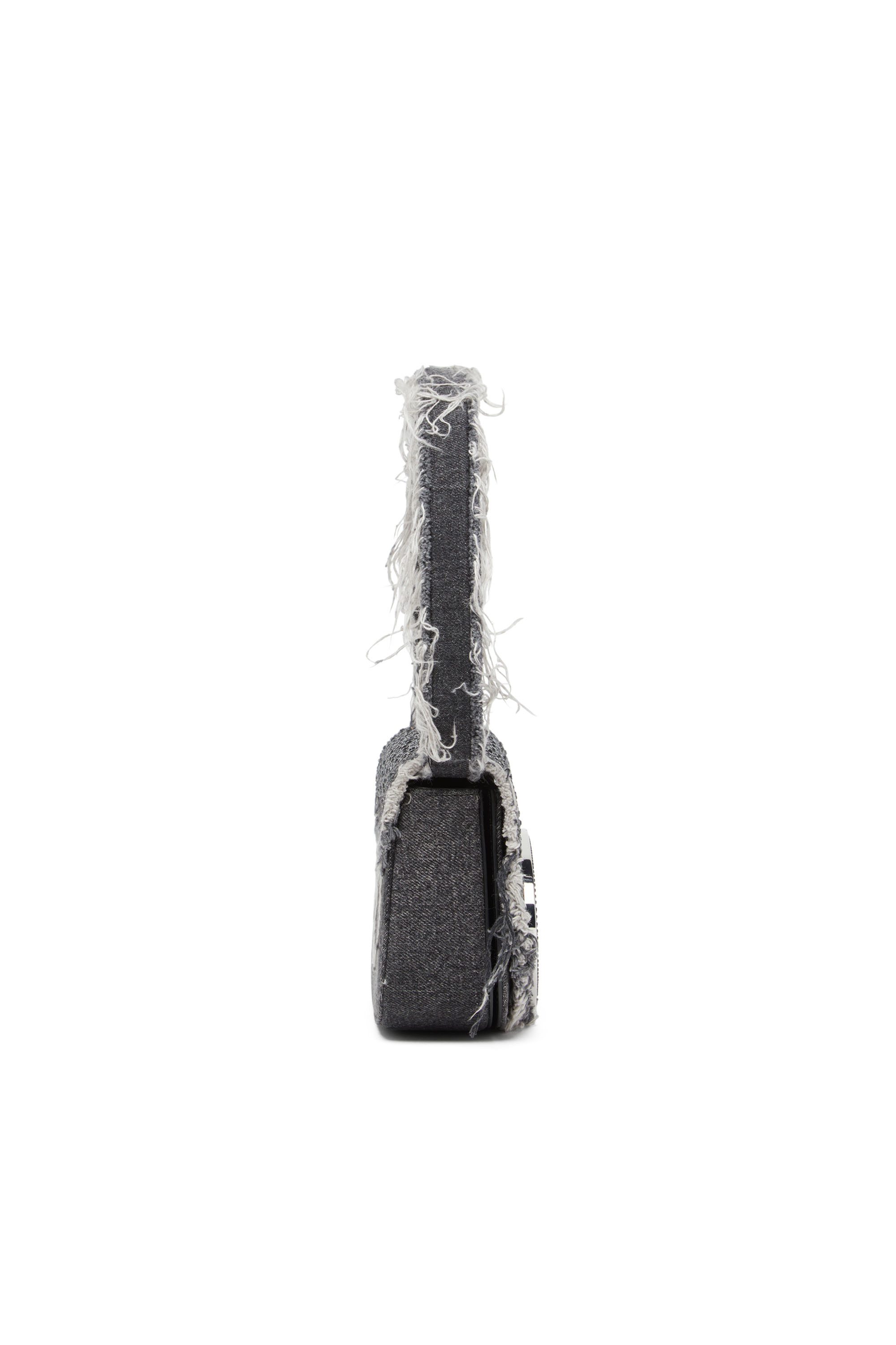 Diesel - 1DR, Mujer 1DR-Bolso de hombro icónico de denim con cristales in Negro - Image 3