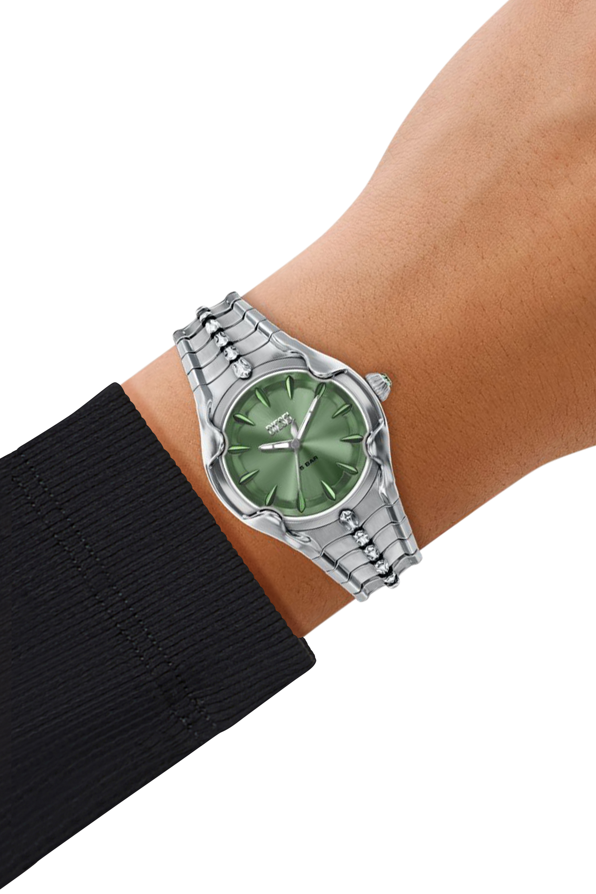 Diesel - DZ5632 WATCH, Reloj Vert de acero inoxidable Hombre in Plateado - 7