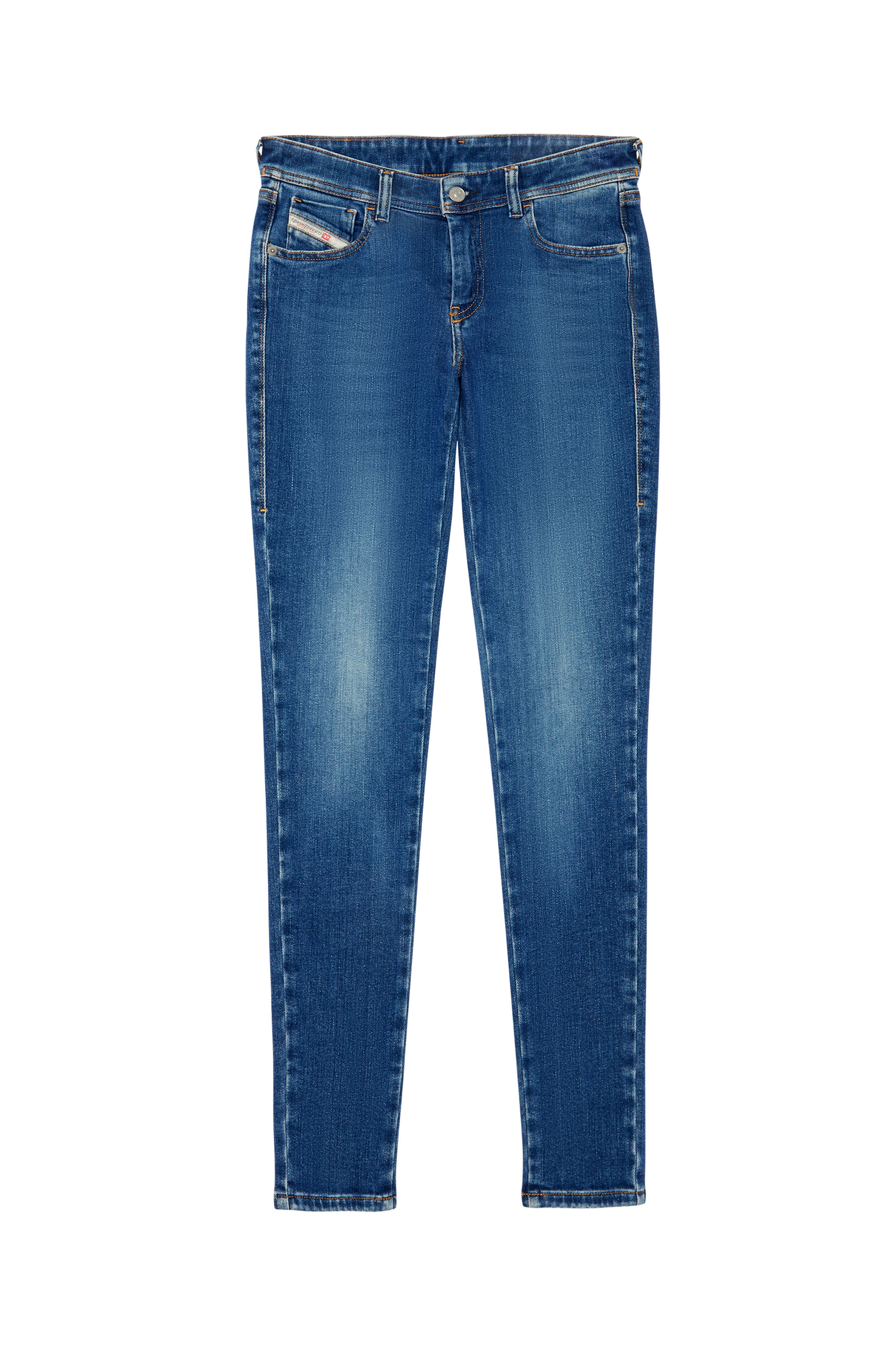 2018 SLANDY-LOW 09C21 Super skinny Jeans, Azul medio - Vaqueros