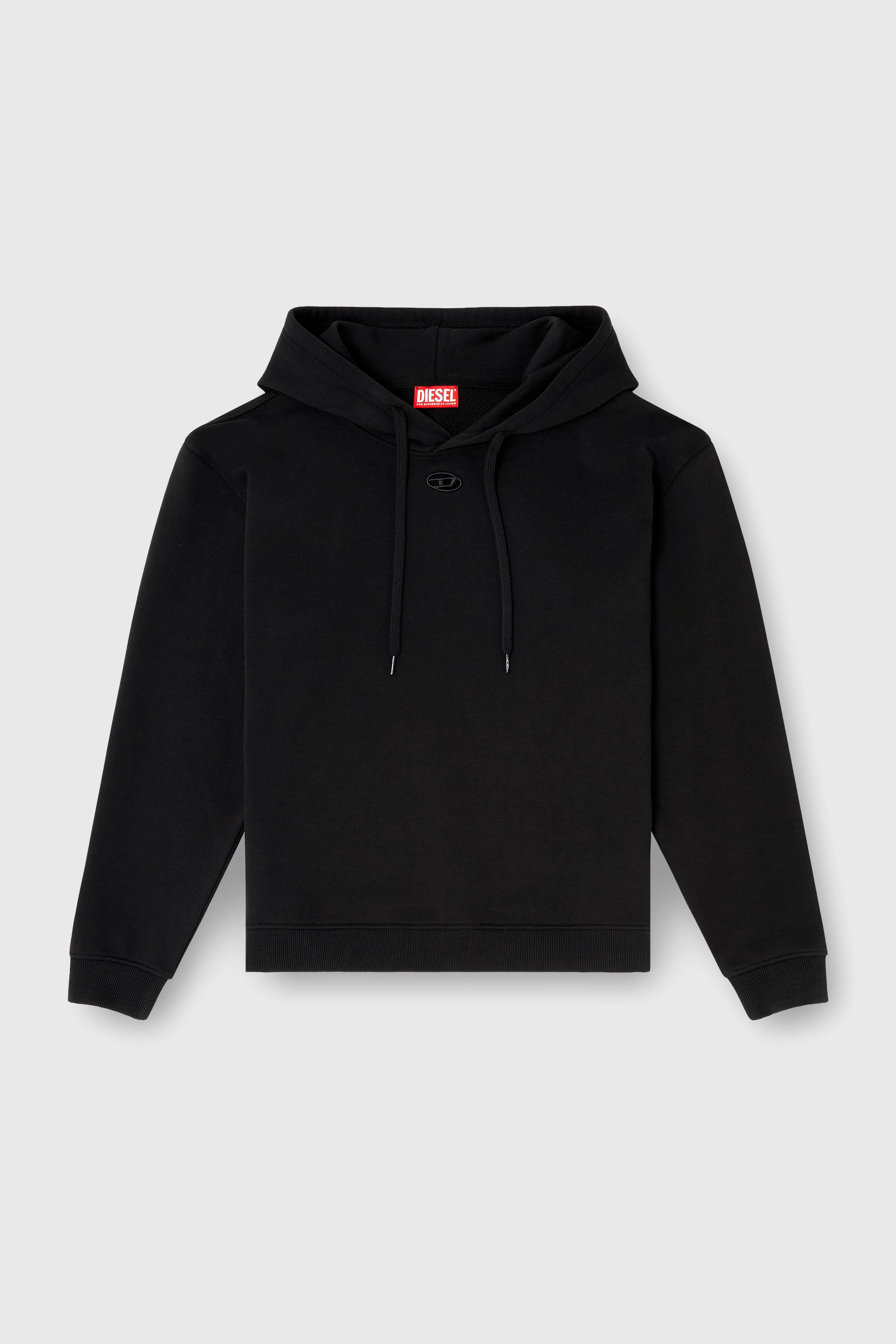 Diesel - F-NORMY-HOOD-OD, Sudadera con capucha de algod&oacute;n con logo Oval D Mujer in Negro - 2