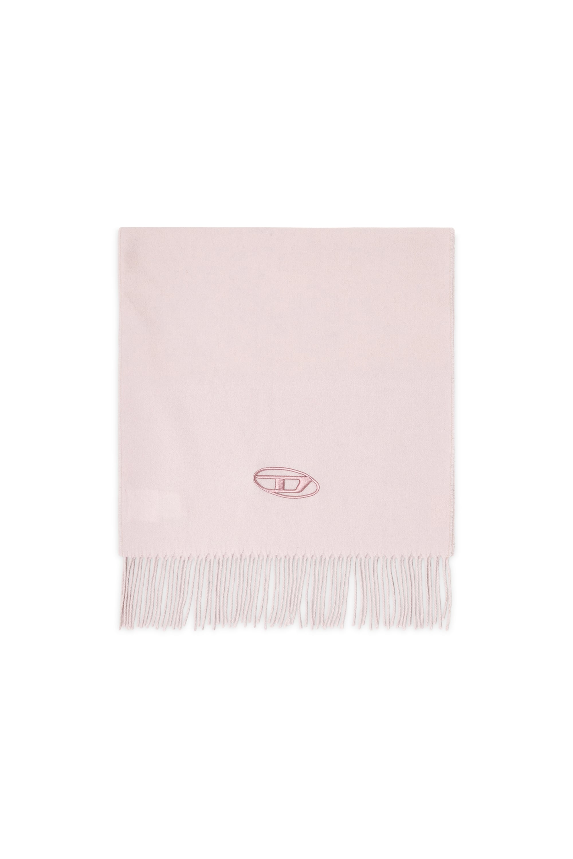 Diesel - S-IMON-D-LONG, Bufanda de mezcla de lana con bordes de flecos Hombre in Rosa - 1