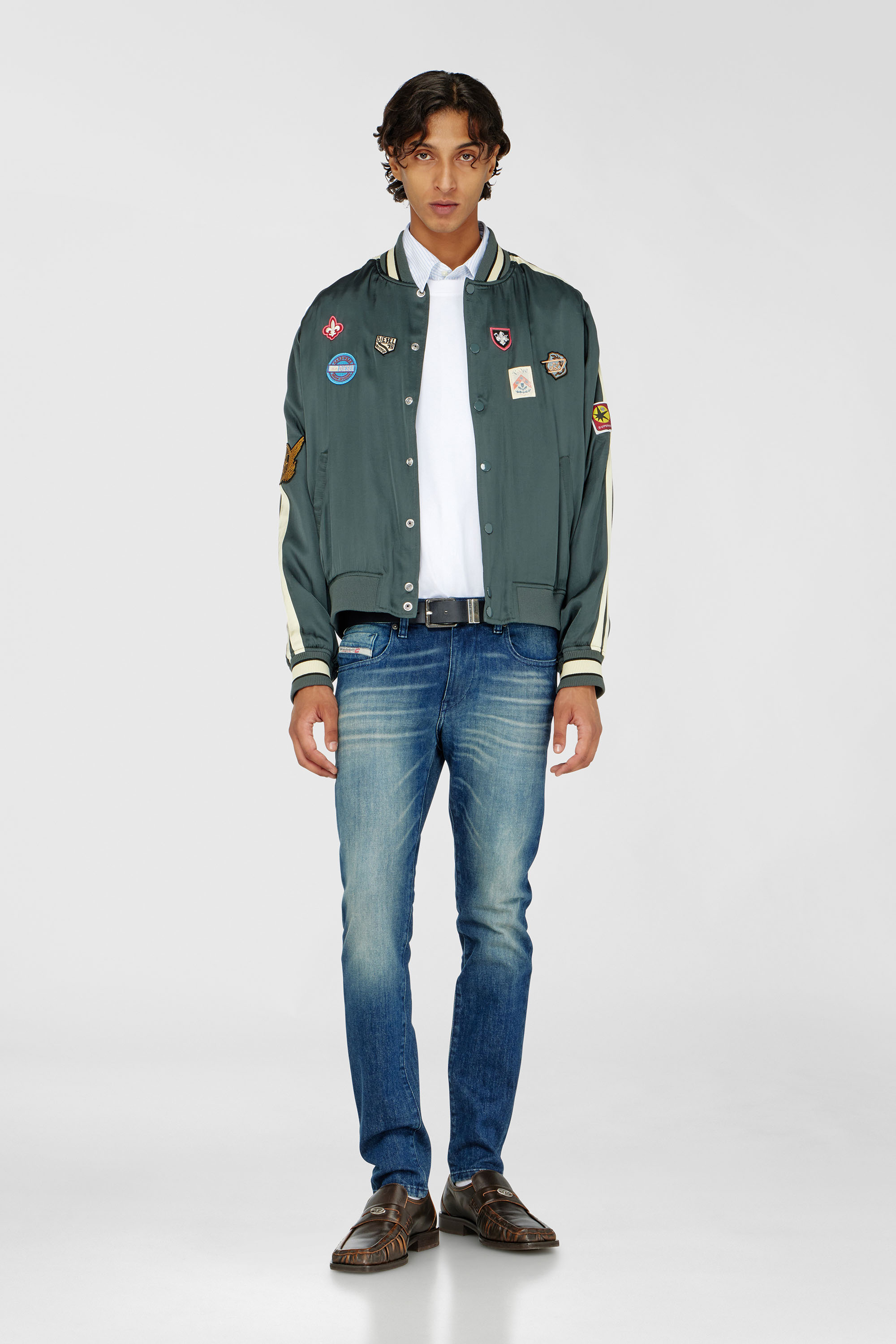 Diesel - Slim Jeans 2019 D-Strukt 0KBBR Hombre, Azul Oscuro - 1