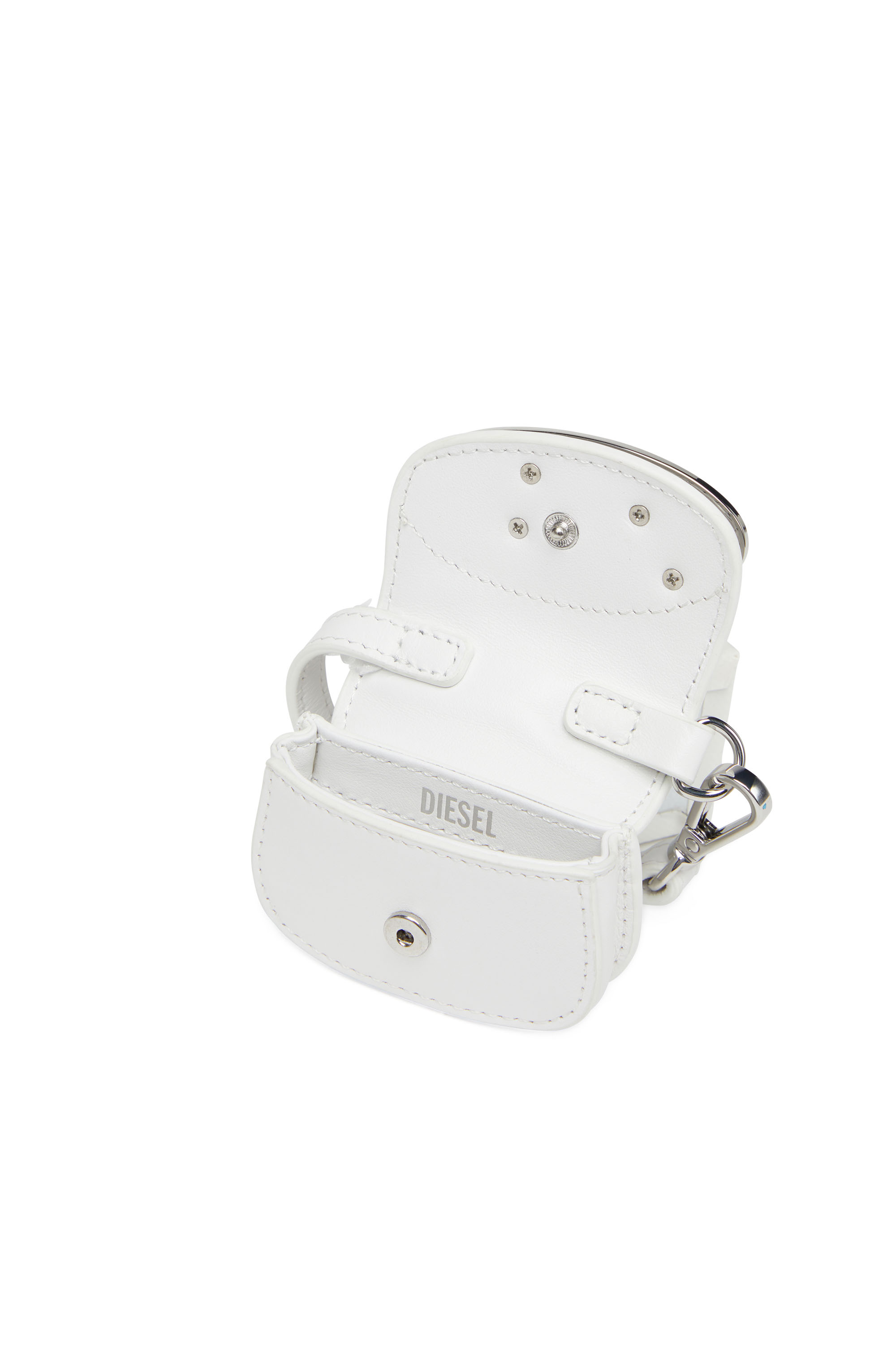 Diesel - 1DR MICRO, Colgante para bolso de cuero Mujer in Blanco - 3