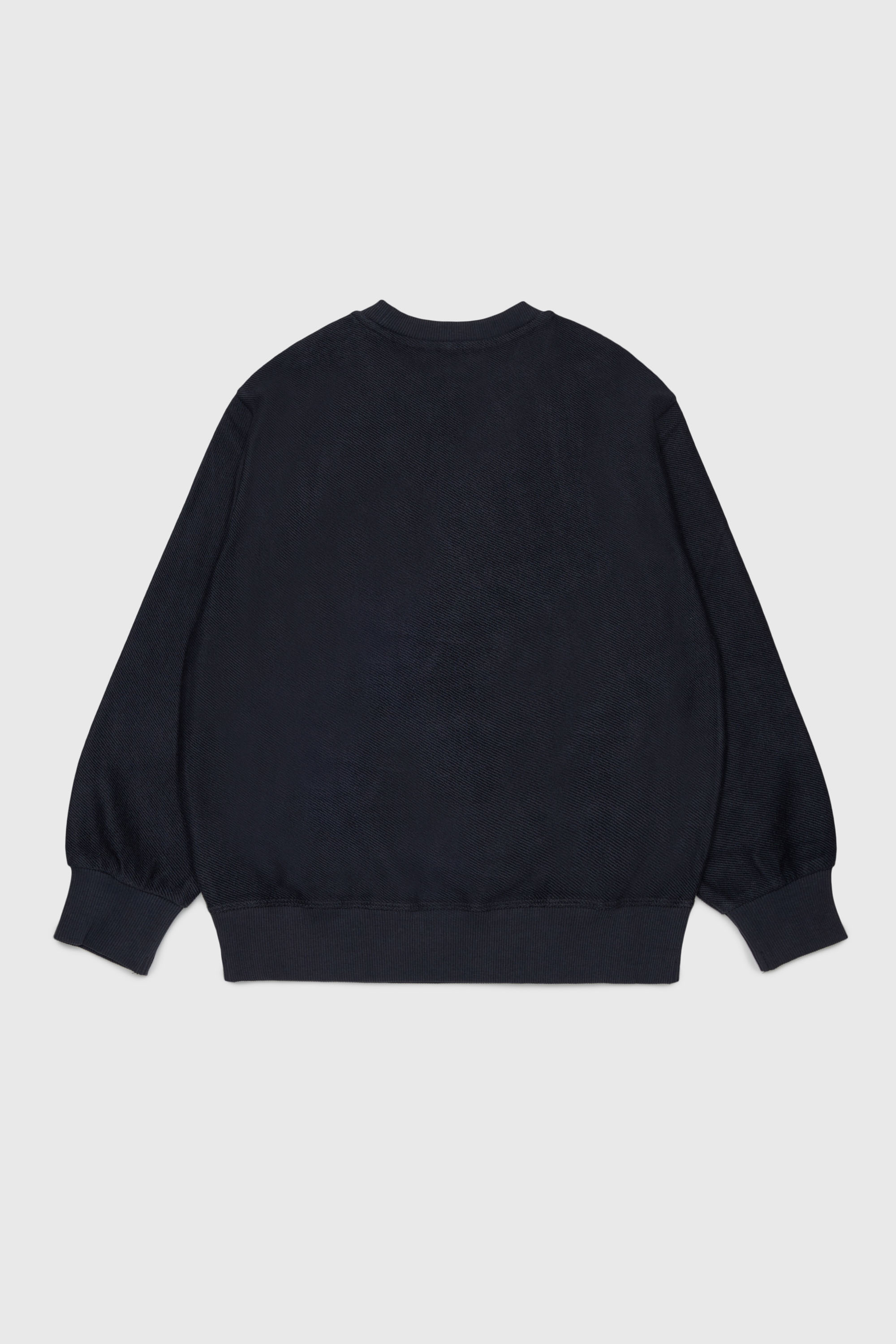 Diesel - SFRIT OVER, Sudadera con efecto de rayas y logo Oval D Hombre in Negro - 2