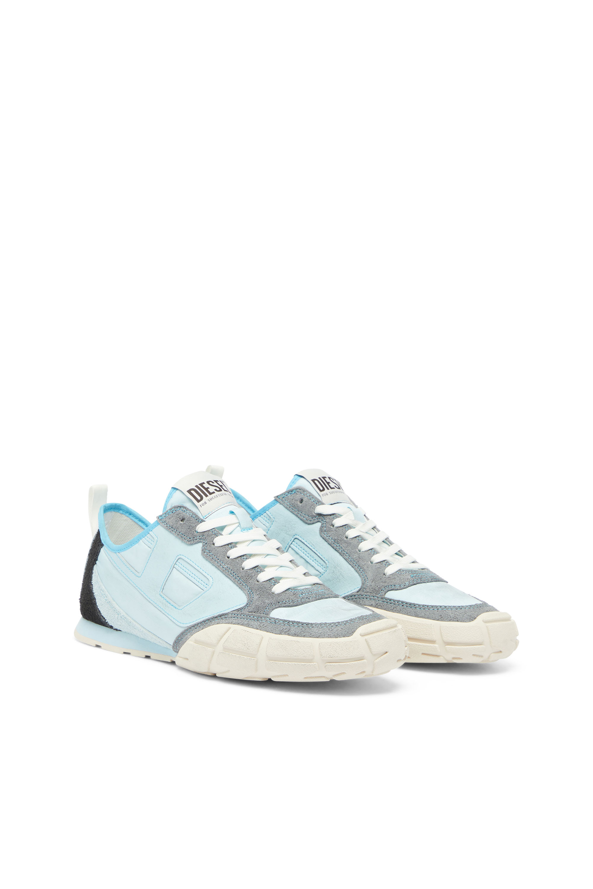 Diesel - S-PAGODHA LOW, S-Pagodha - Zapatillas de piel y nailon Hombre in Azul marino - 2