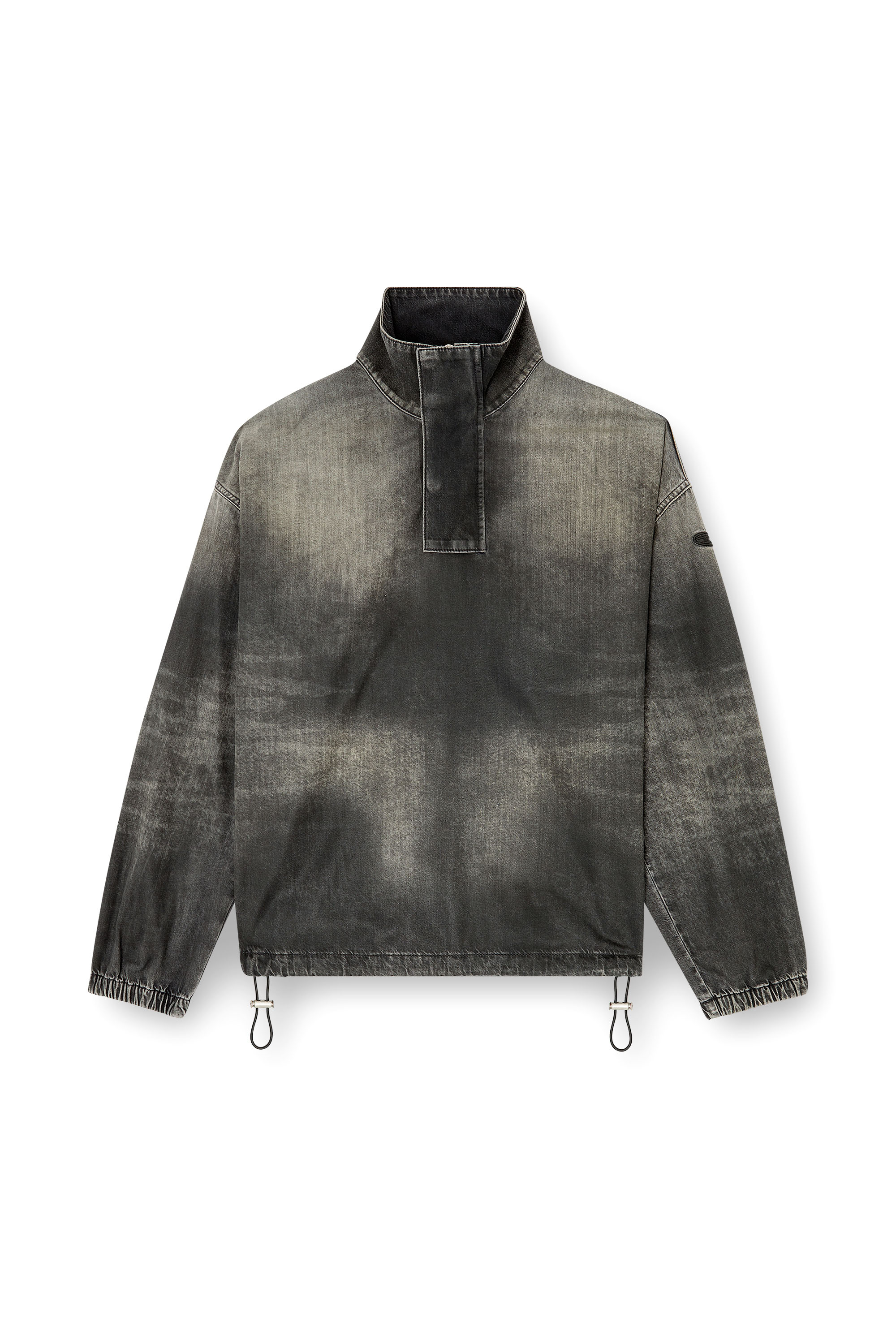 Diesel - D-FLOW-S3, Top de denim con cuello alto Unisex in Negro - 3