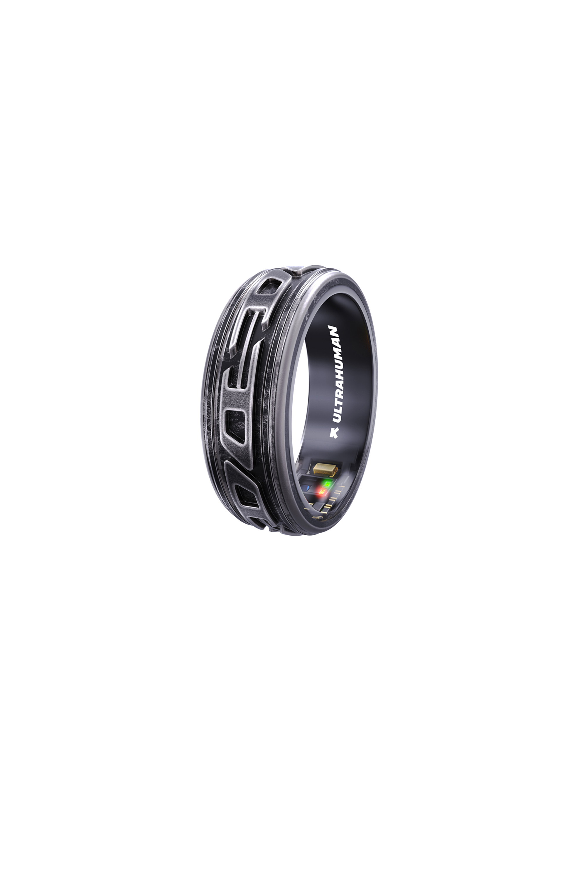 Diesel - SMART RING PHANTOM BLACK- UHRA-DD, Anillo inteligente en negro desgastado Unisex in Negro - 2