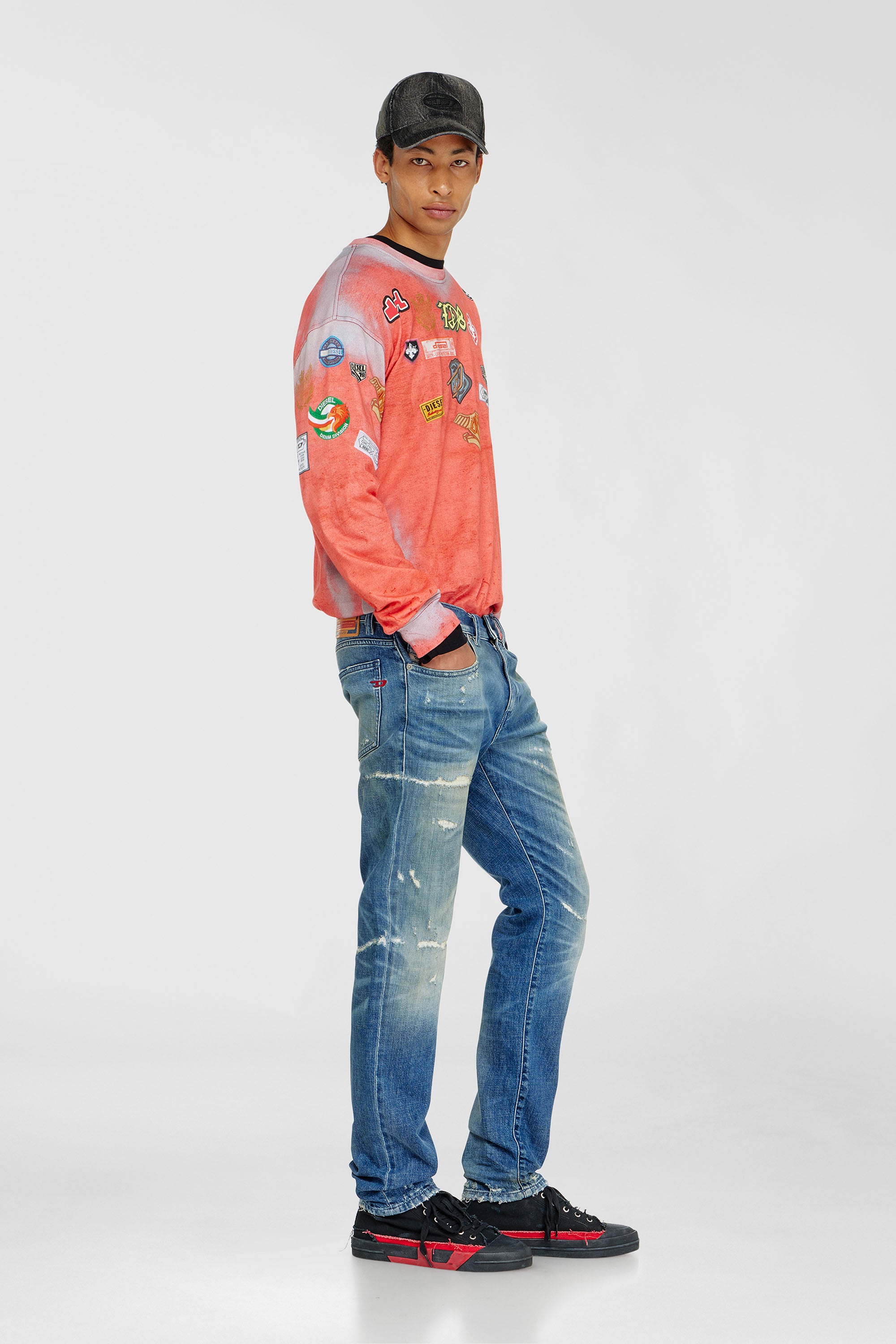 Diesel - Slim Jeans 2019 D-Strukt 007EN Hombre, Azul medio - 1