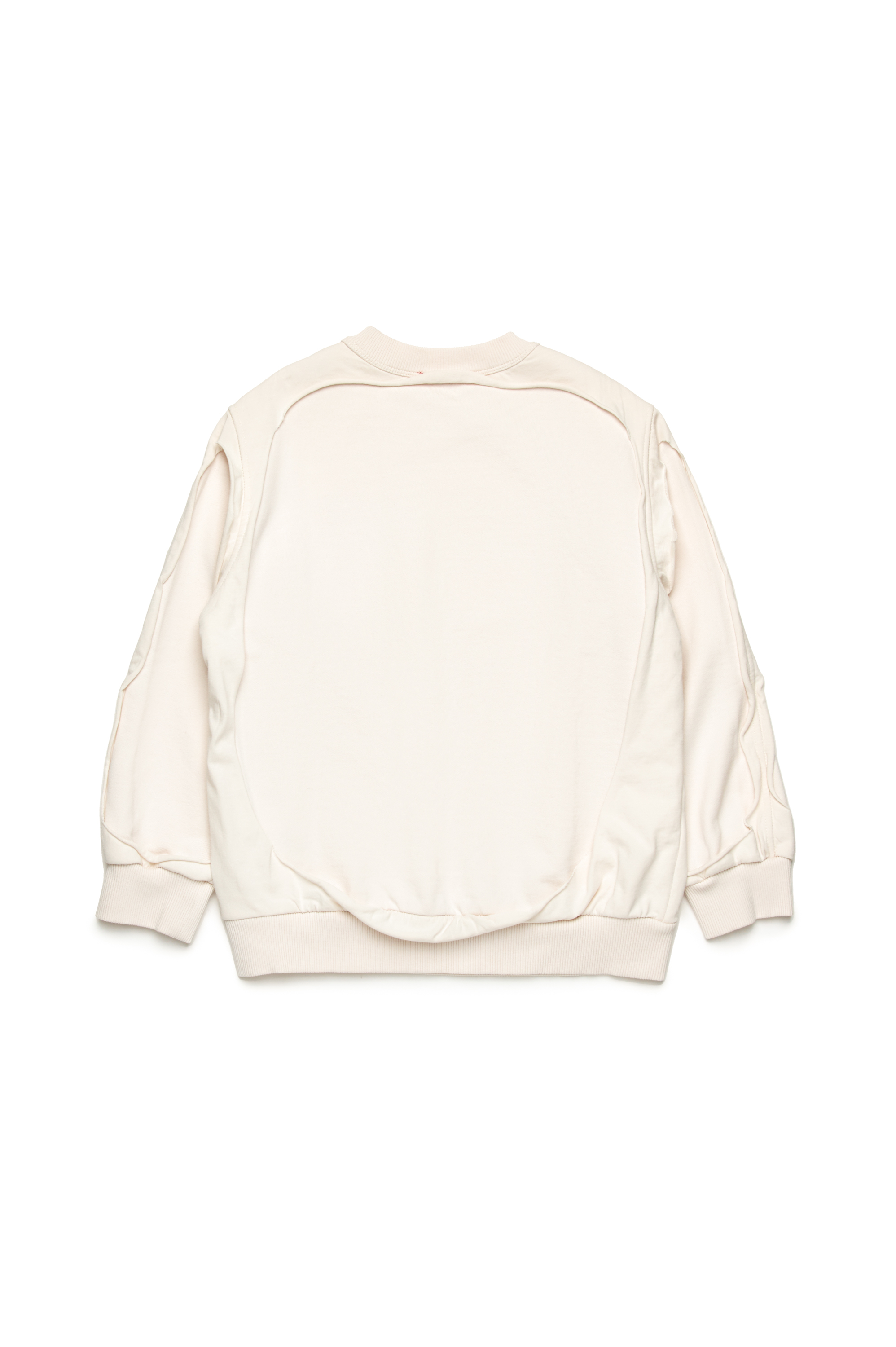 Diesel - SBOXTDBL OVER, Sudadera despegable con logotipo degradado Hombre in Blanco - 2