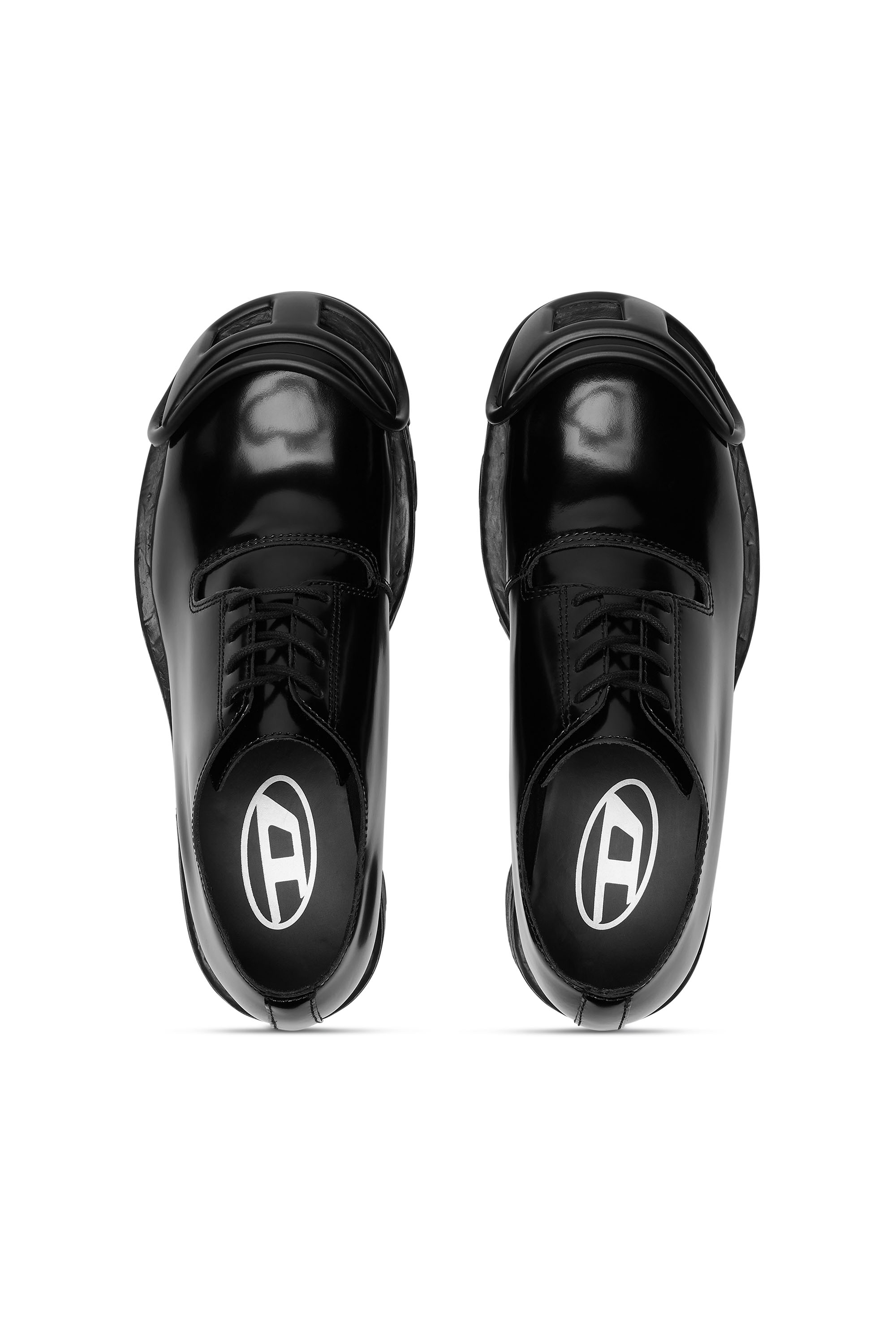 D-HAMMER SO D, Negro Opaco Diesel - D-HAMMER SO D, D-Hammer-Calzado de piel con cordones y puntera oval D Hombre in Negro - 5