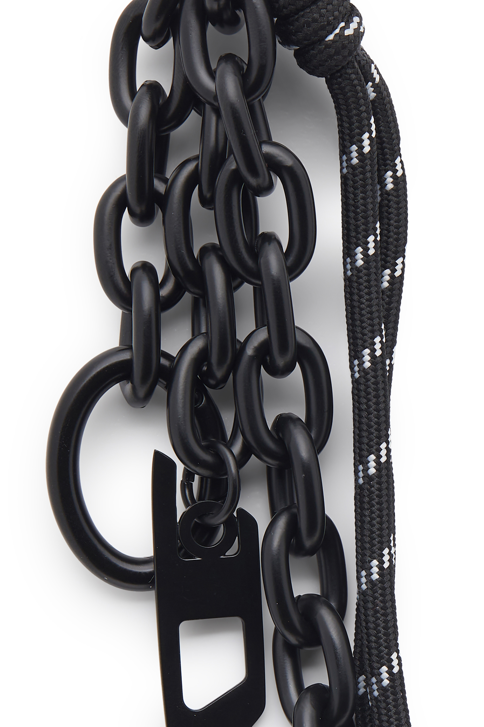 Diesel - CHAIN-D L, Encanto en cadena y cuerda Unisex in Negro - 2
