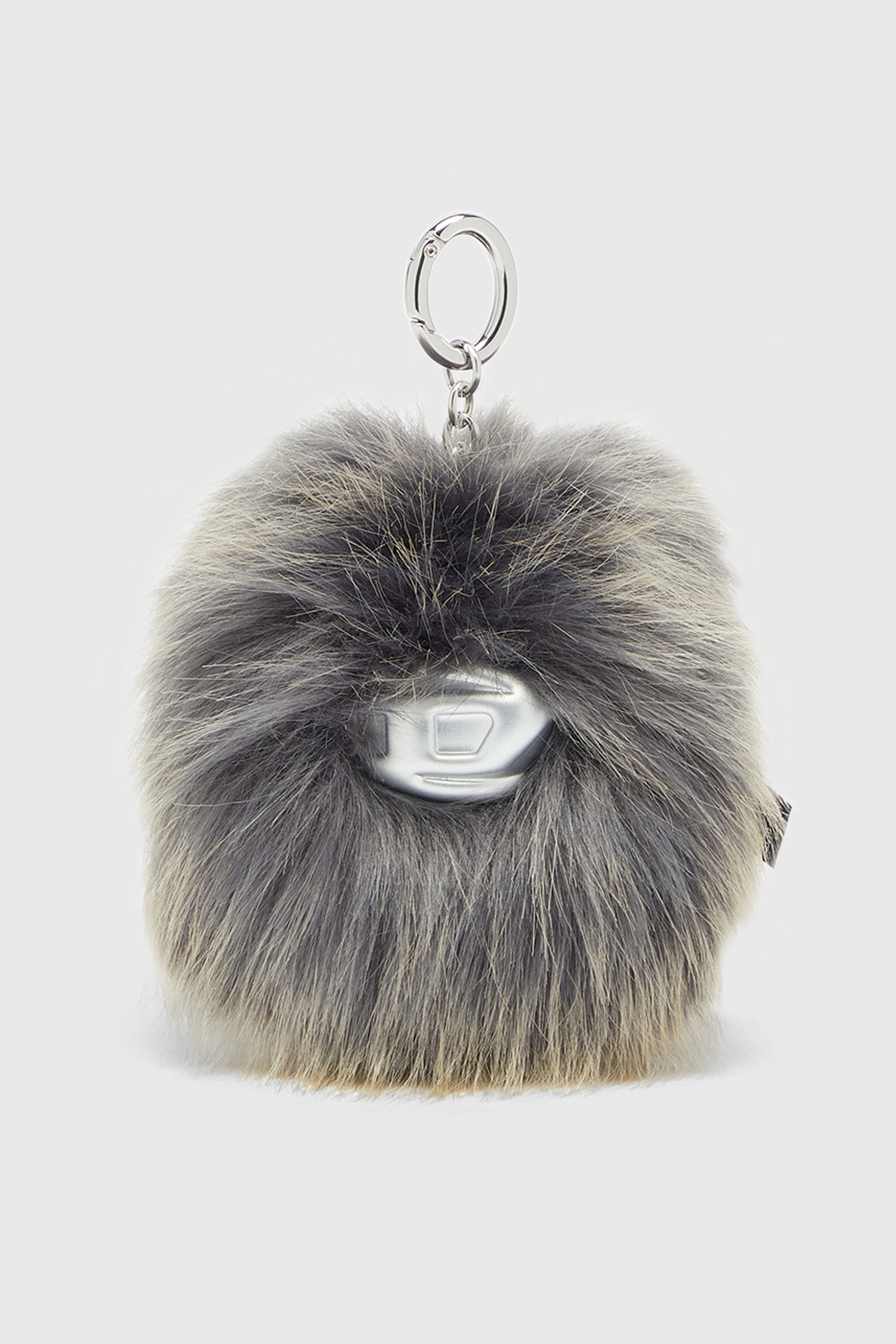 Diesel - MONSTER, Llavero peludo con colgante Unisex in Gris - 1