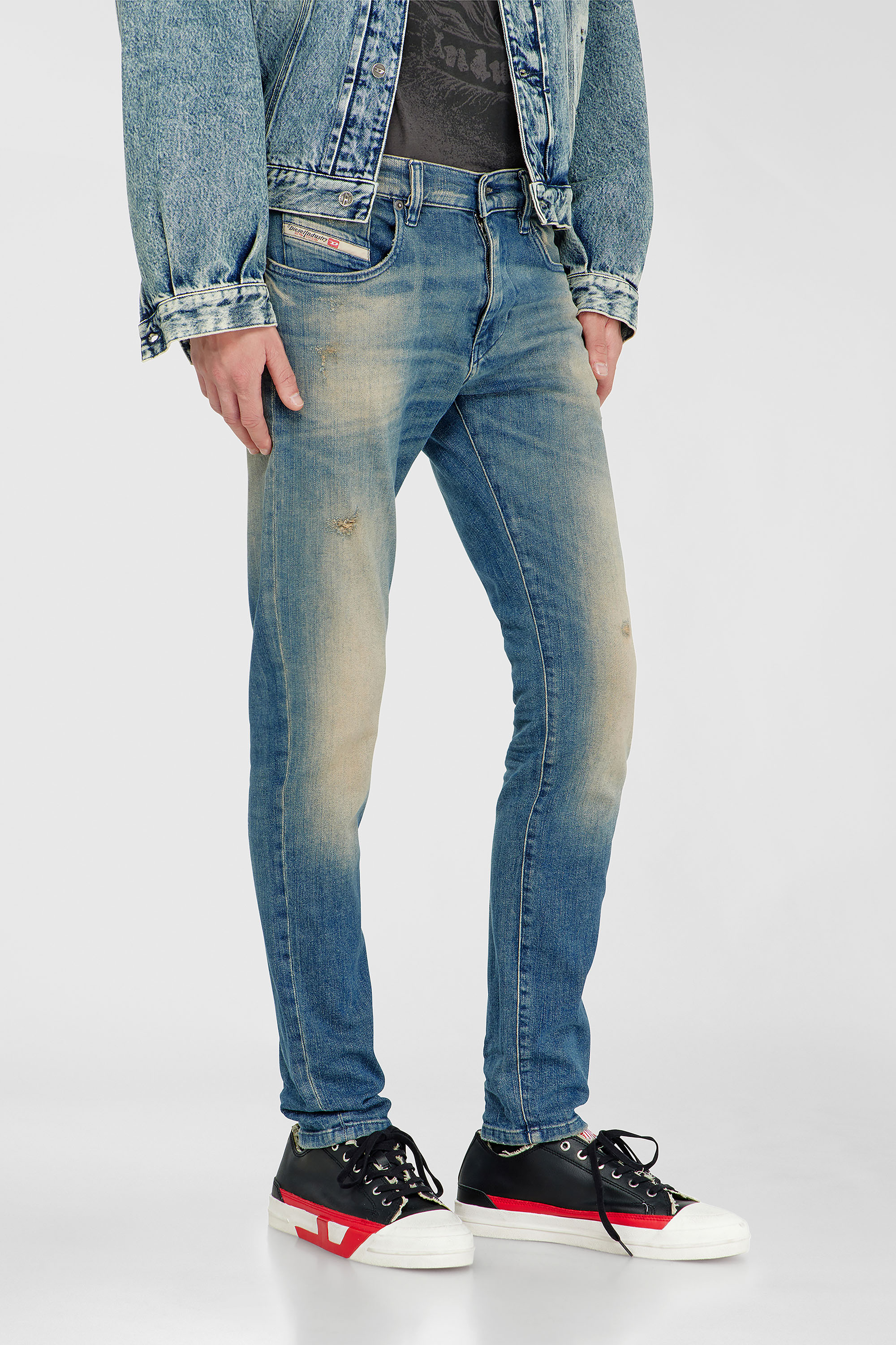 Diesel - Slim Jeans 2019 D-Strukt 0KBBW Hombre, Azul medio - 7
