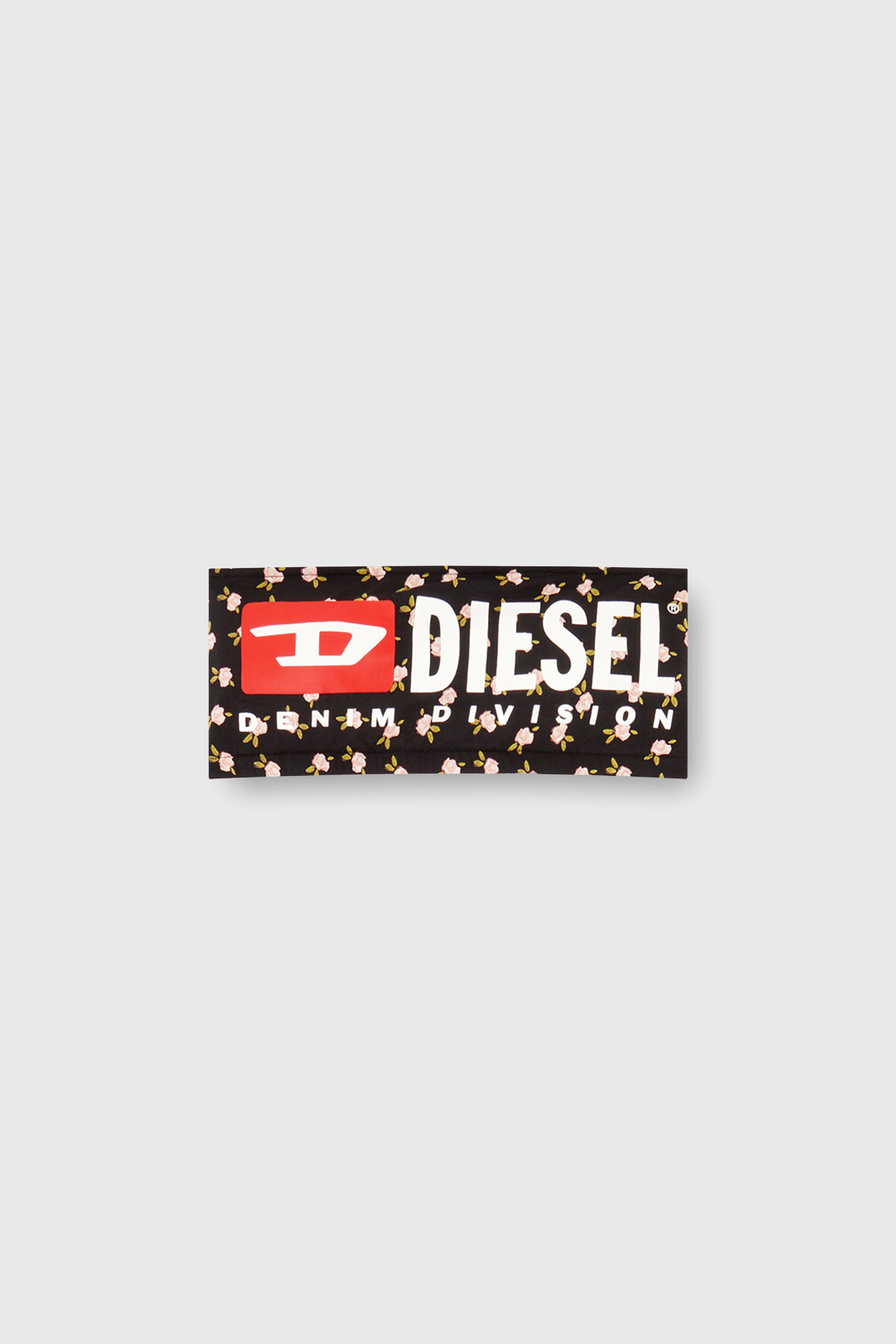 Diesel - MELANIE-C-D-CORE, Sujetador bandeau de algod&oacute;n con estampado floral all-over Mujer in Negro - 2