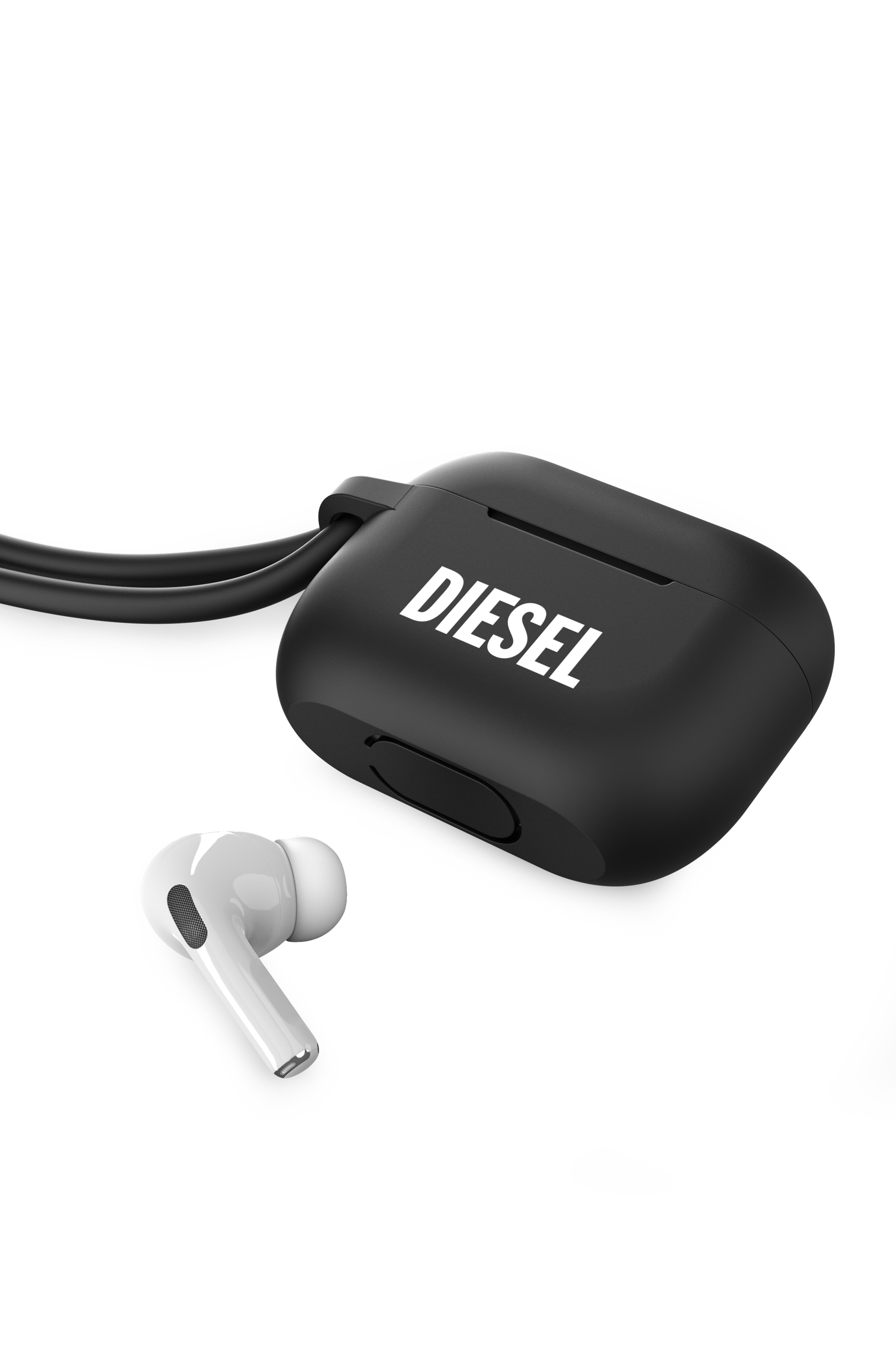 Diesel - 49863 AIRPOD CASE, Estuche de silicona por Airpods Pro Unisex in Negro - 4