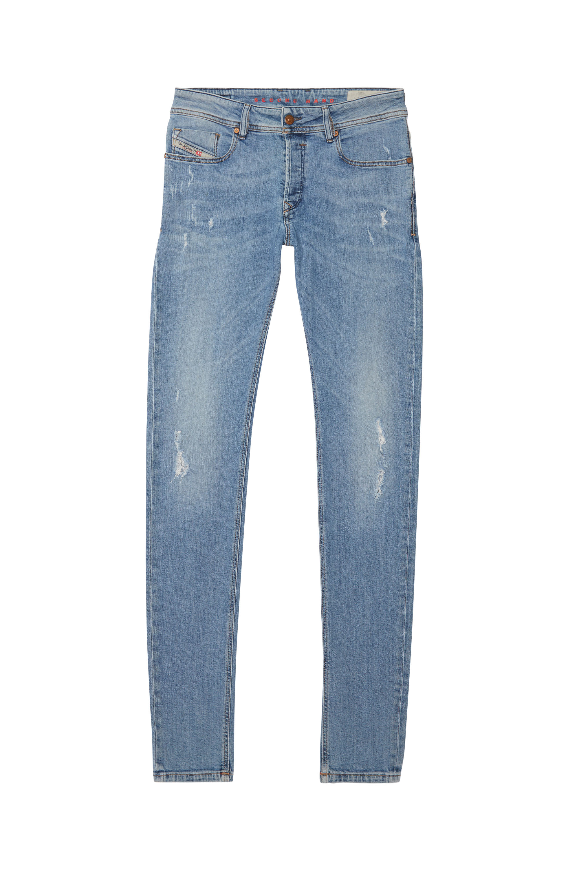 Diesel - SLEENKER, Diesel Hombre - Vaqueros Azul medio Hombre in Azul marino - 1