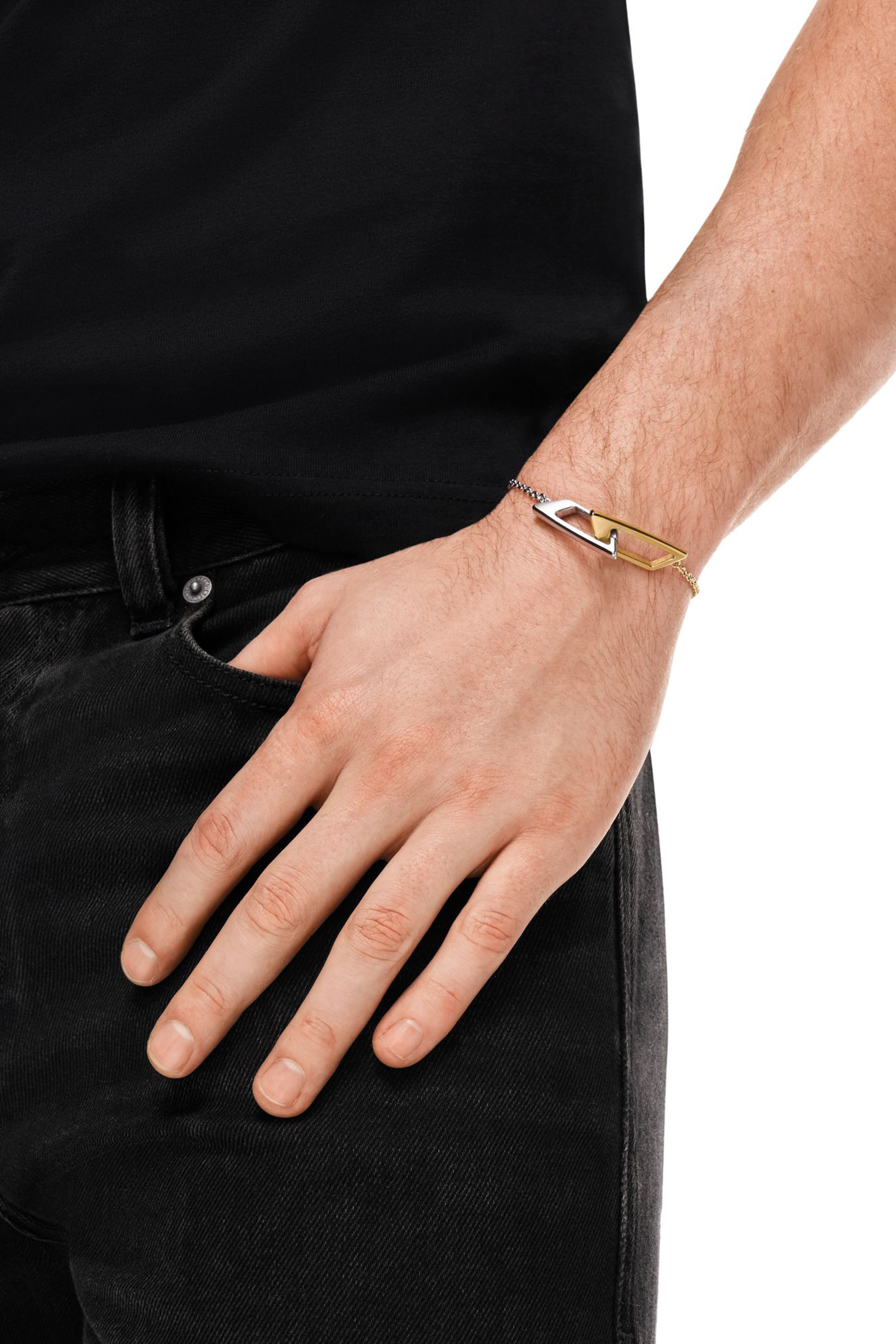 Diesel - DX1686931  JEWELLERY, Pulsera de cadena de acero inoxidable Unisex in Plateado - 5