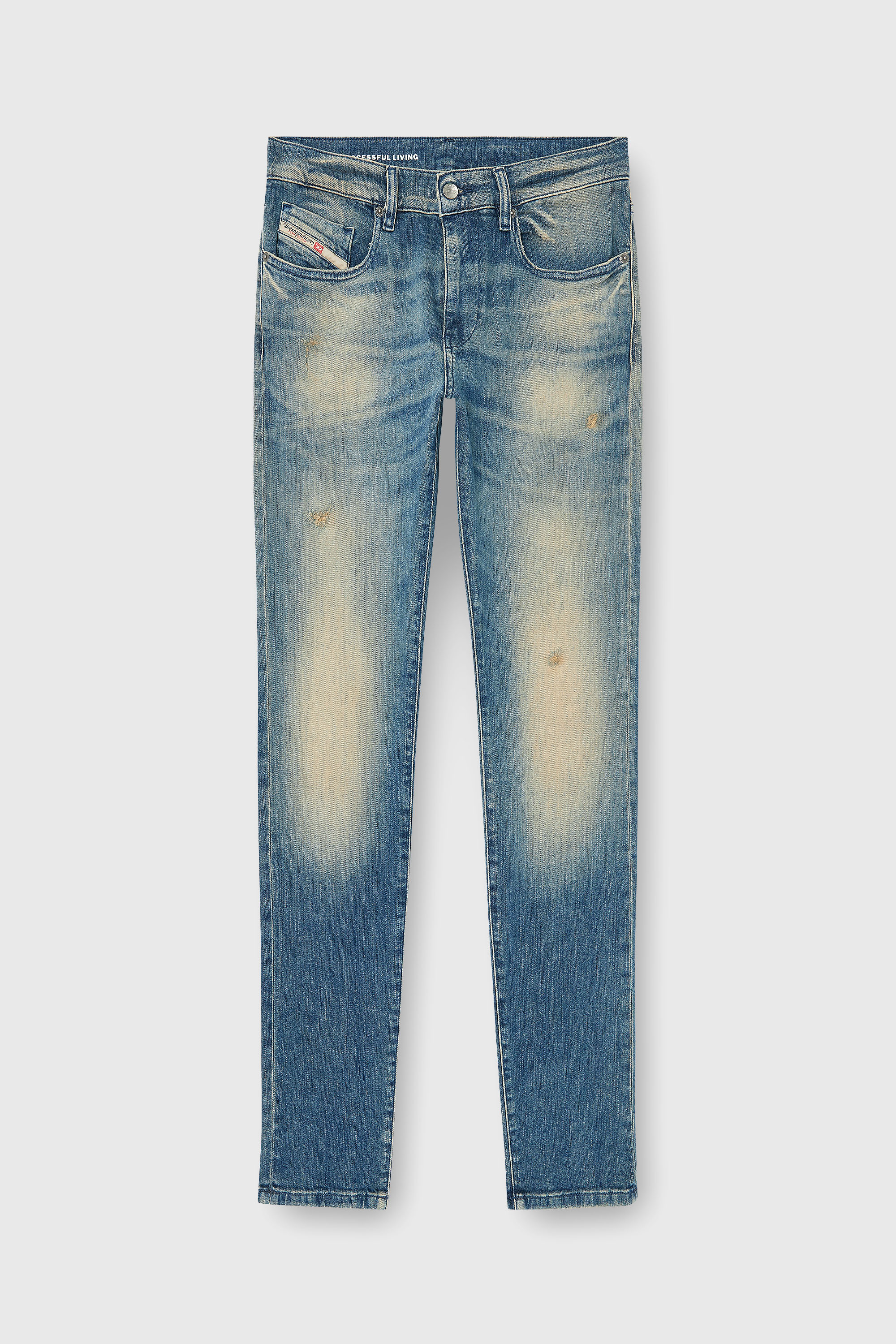 Diesel - Slim Jeans 2019 D-Strukt 0KBBW Hombre, Azul medio - 6