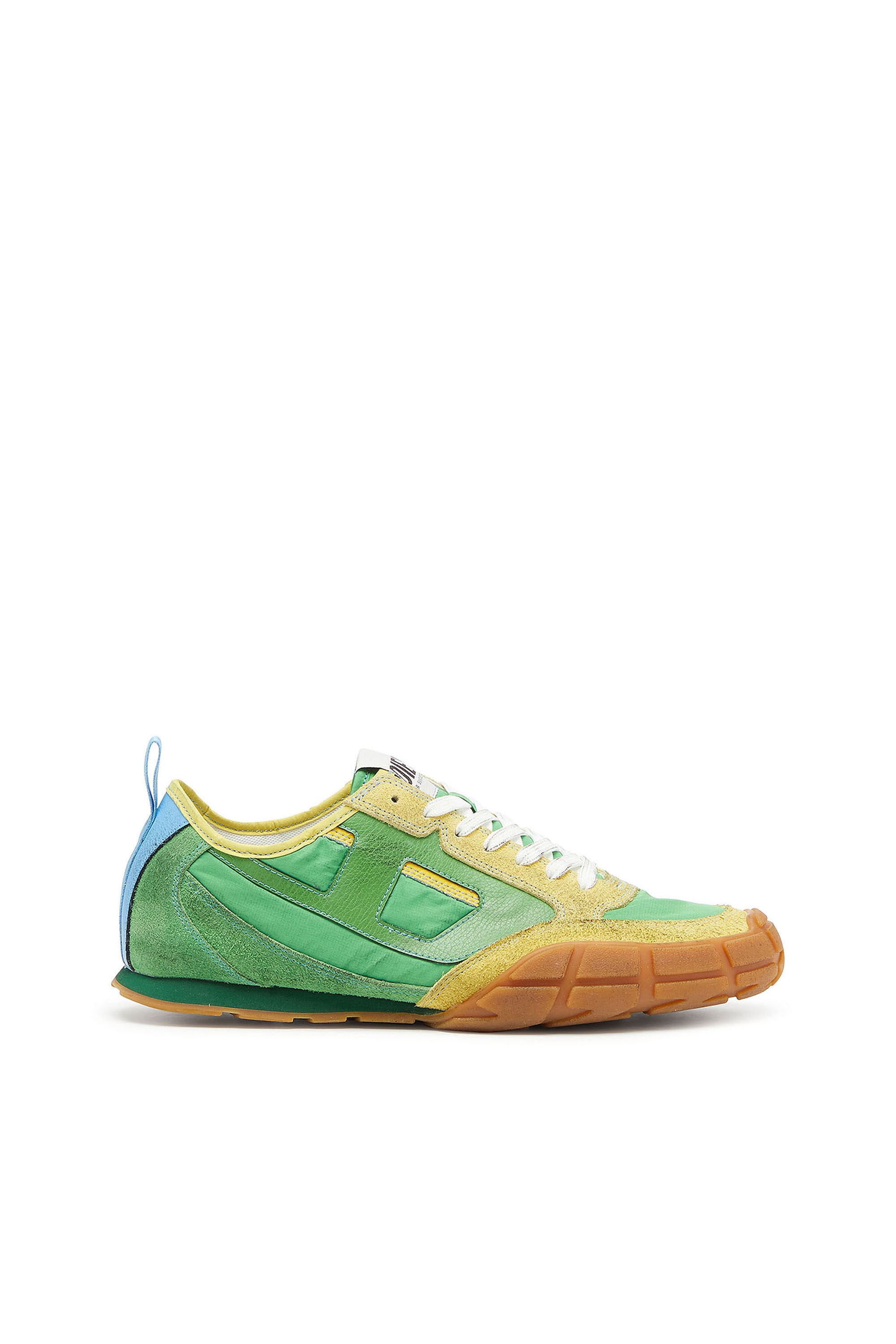 Diesel - S-PAGODHA LOW, S-Pagodha - Zapatillas de piel y nailon Hombre in Verde - 1