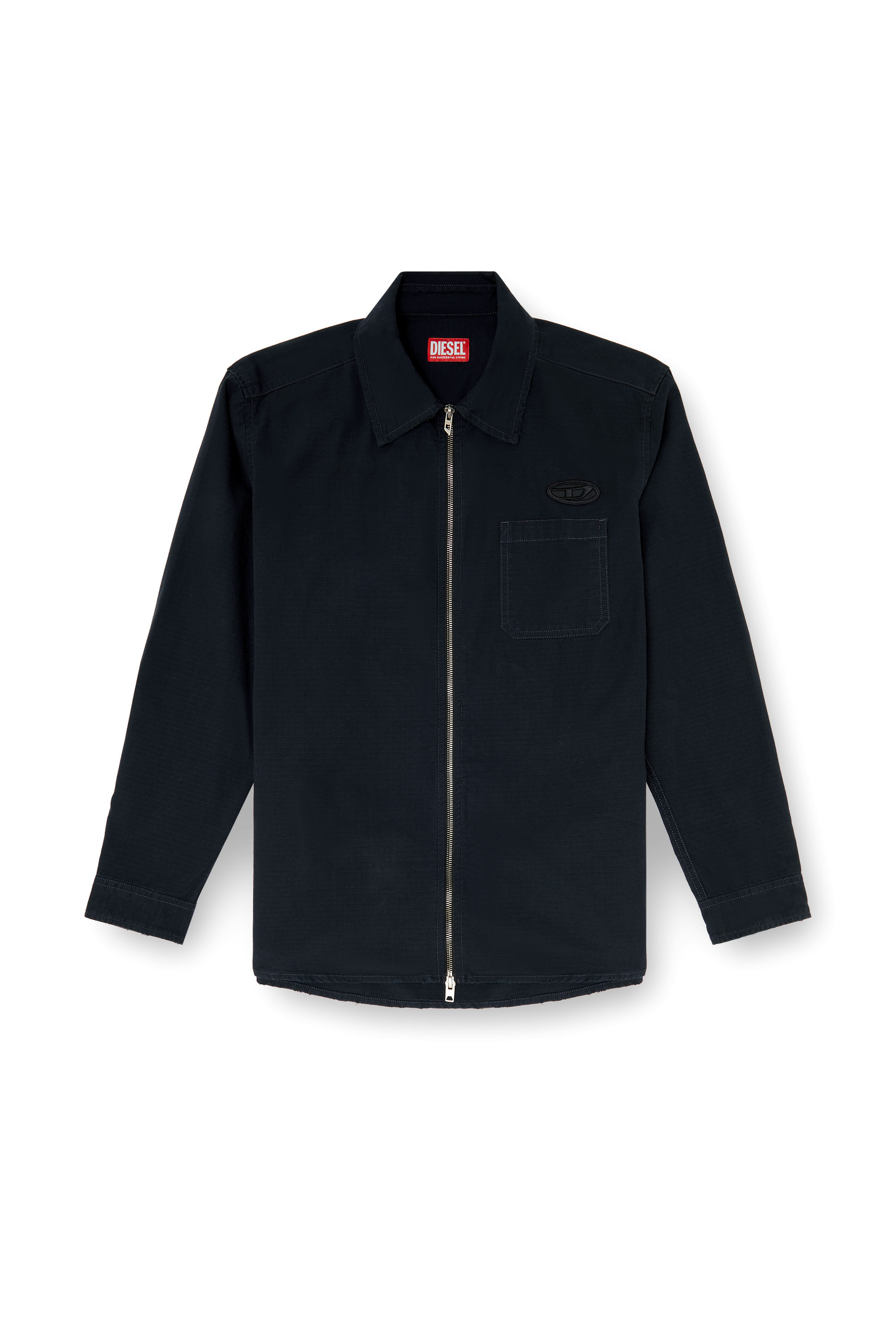 Diesel - S-ALIAS-ZIP, Camisa ripstop con cierre de cremallera Hombre in ToBeDefined - 3