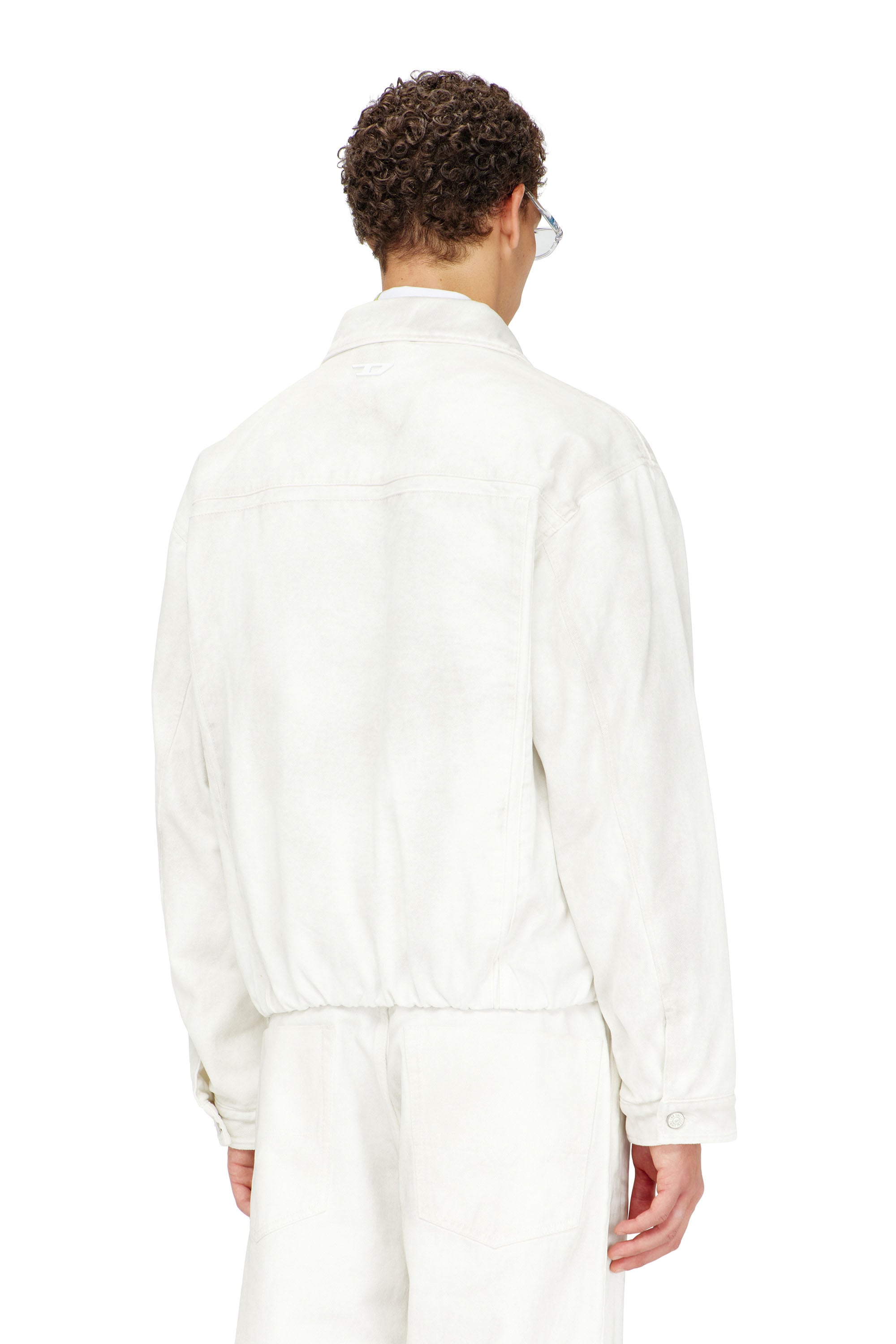 Diesel - D-MORVI-FSJ1, Chaqueta vaquera el&aacute;stica Hombre in Blanco - 3