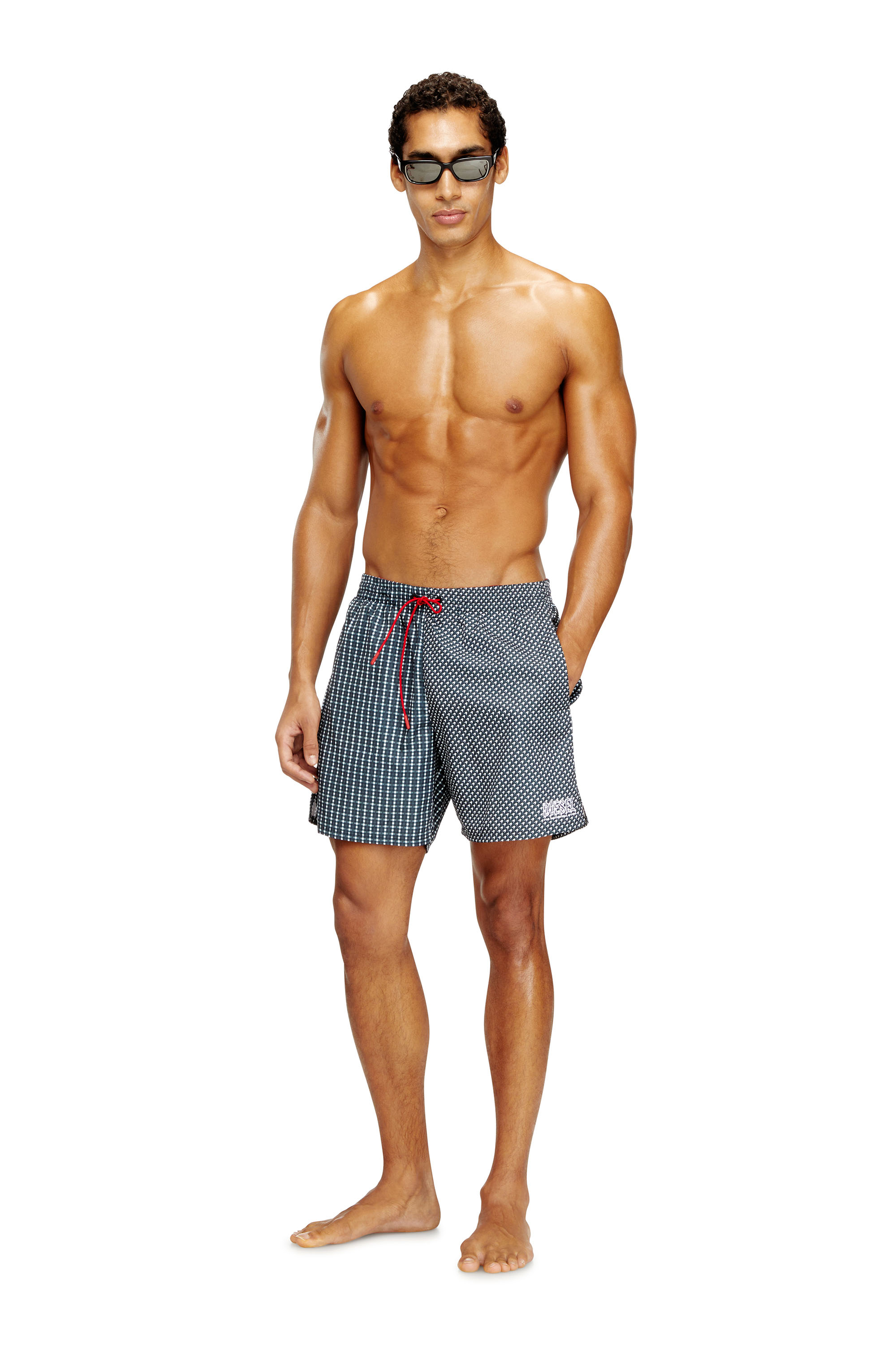 Diesel - SPORT-41-D-CORE, Bañador corto con estampados mixtos Hombre in ToBeDefined - 2