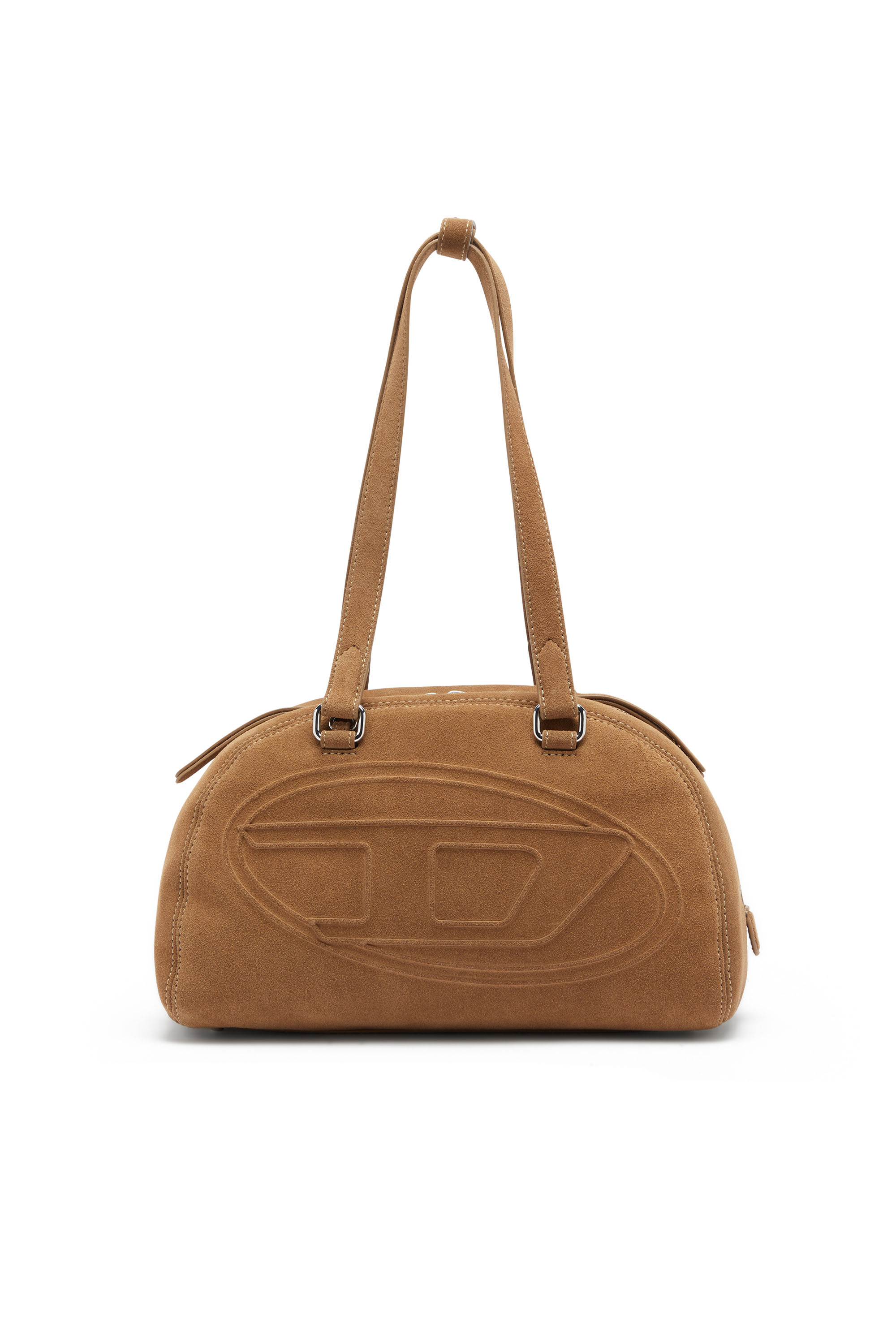 Diesel - 1DR DOME SHOULDER, 1DR Dome-Bolso de hombro en ante con Logo Oval D Unisex in Beige - 1