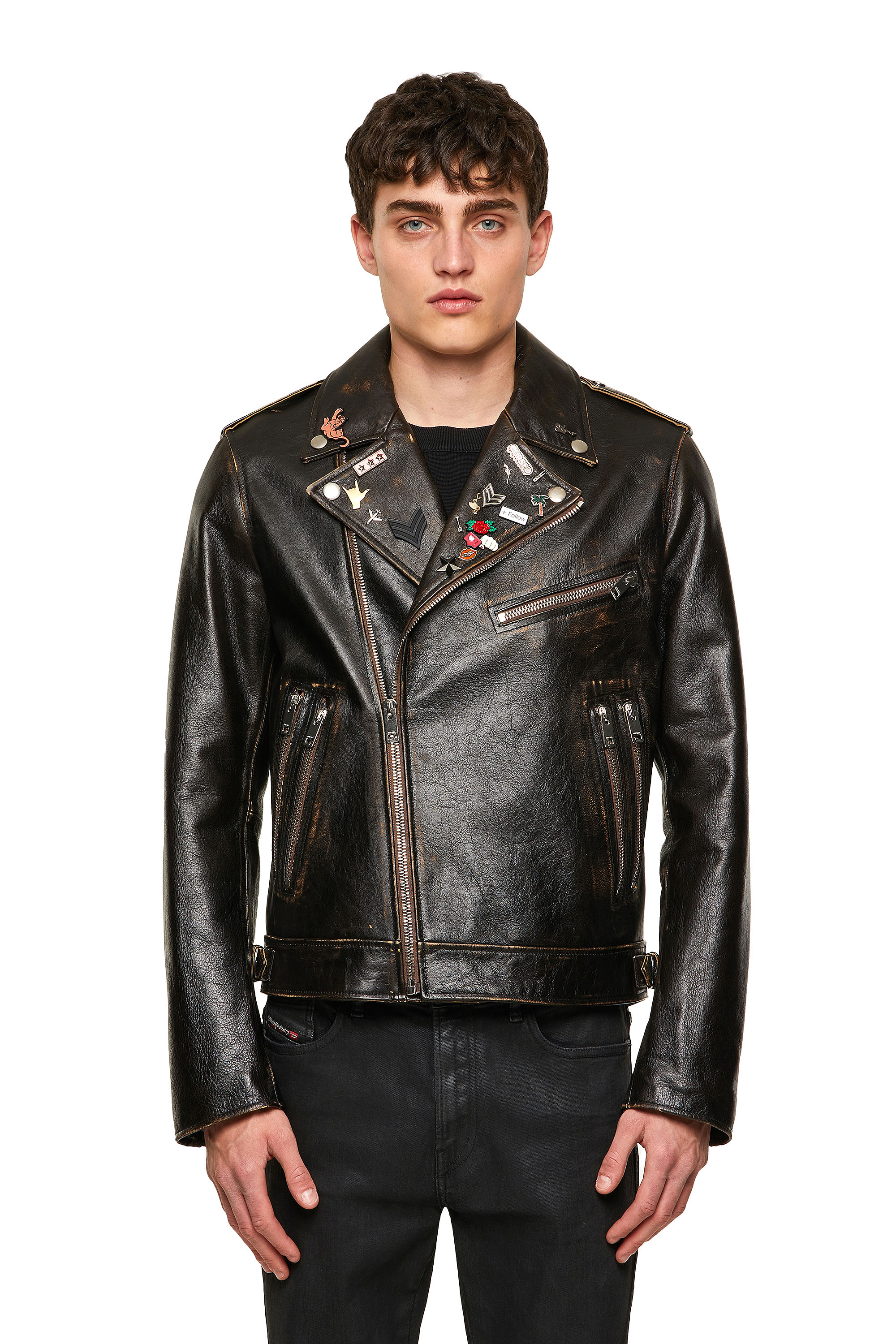 L-GARRETT-NEW, Negro - Chaquetas de piel