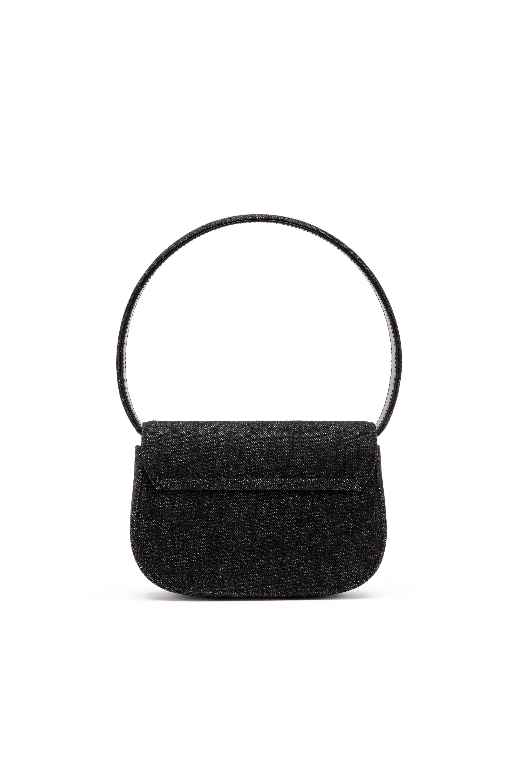 Diesel - 1DR, Bolso de hombro icónico de denim lavado Mujer in Negro - 2