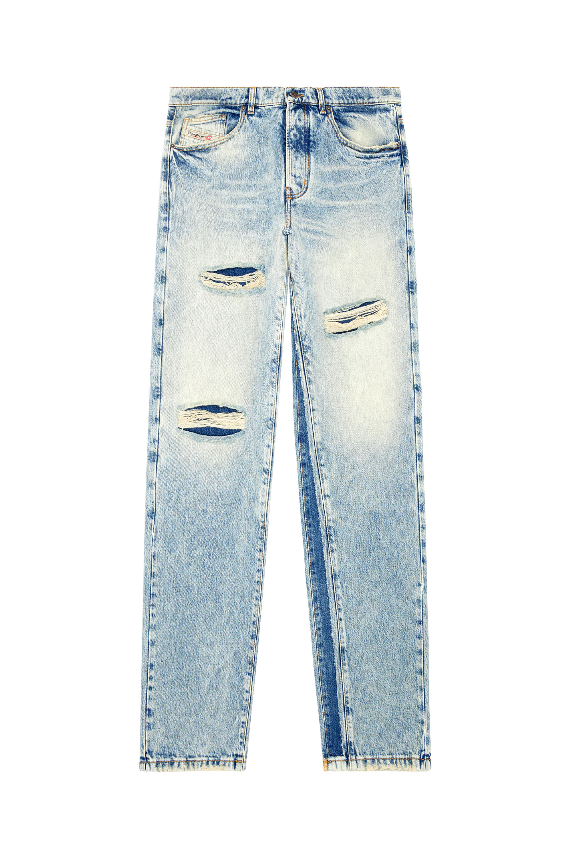 Diesel - Straight Jeans D-Fire 0AJEN, Azul Claro - Image 5