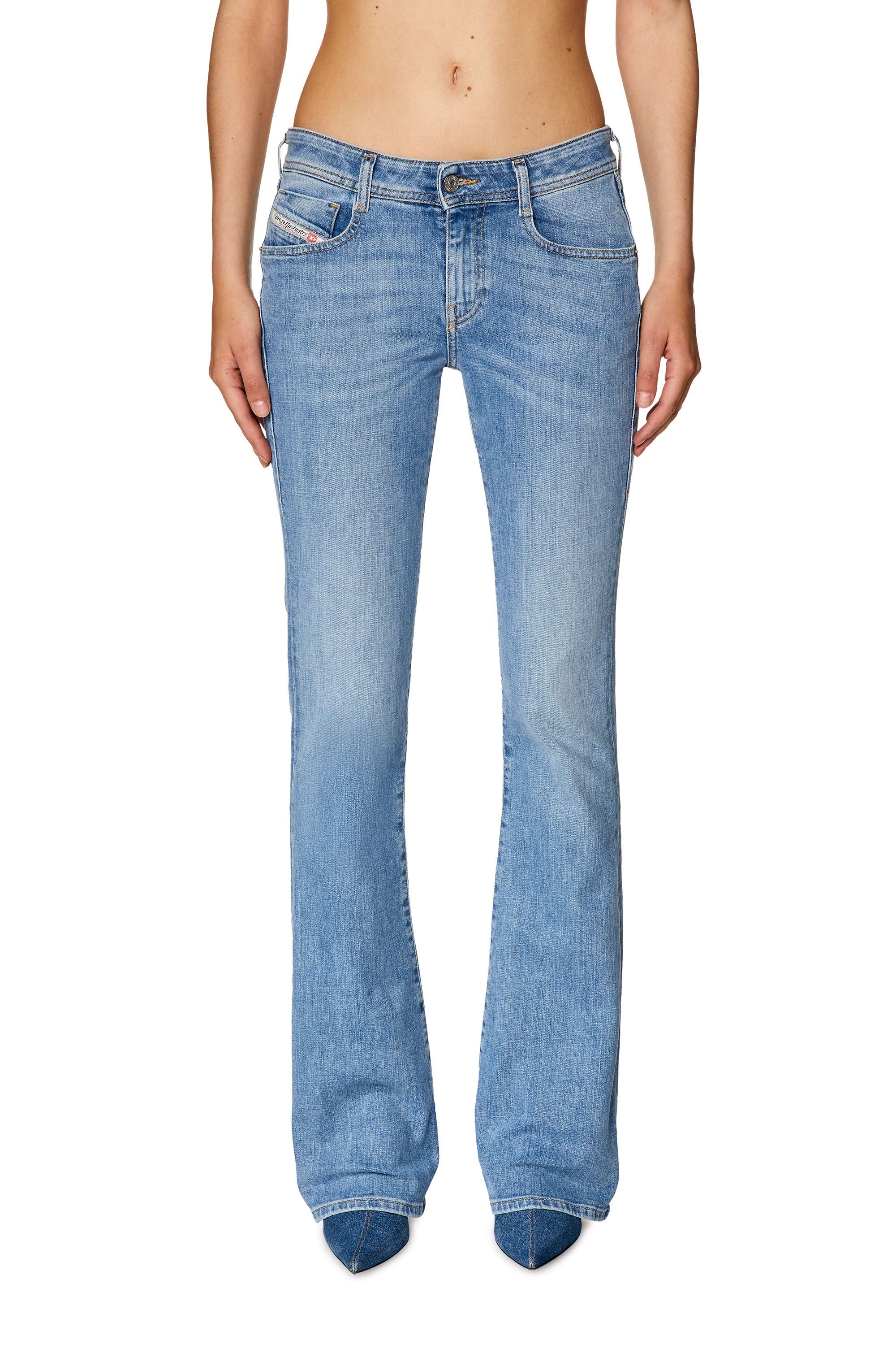 Diesel - Bootcut and Flare Jeans 1969 D-Ebbey 09F76, Azul Claro - Image 1