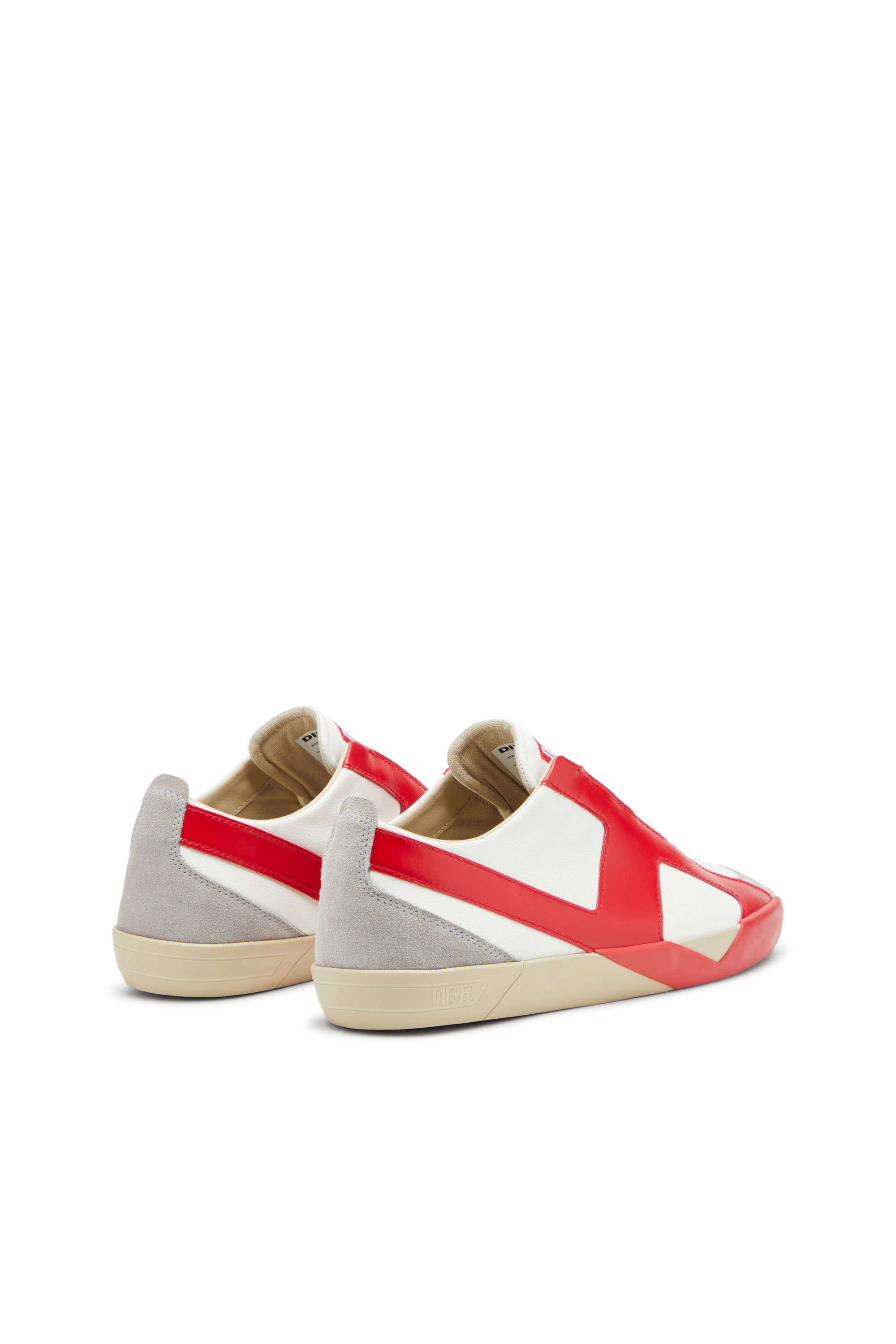 Diesel - S-SLANTE-D LOW, Deportivas de ante y cuero con logotipo D Hombre in ToBeDefined - 3