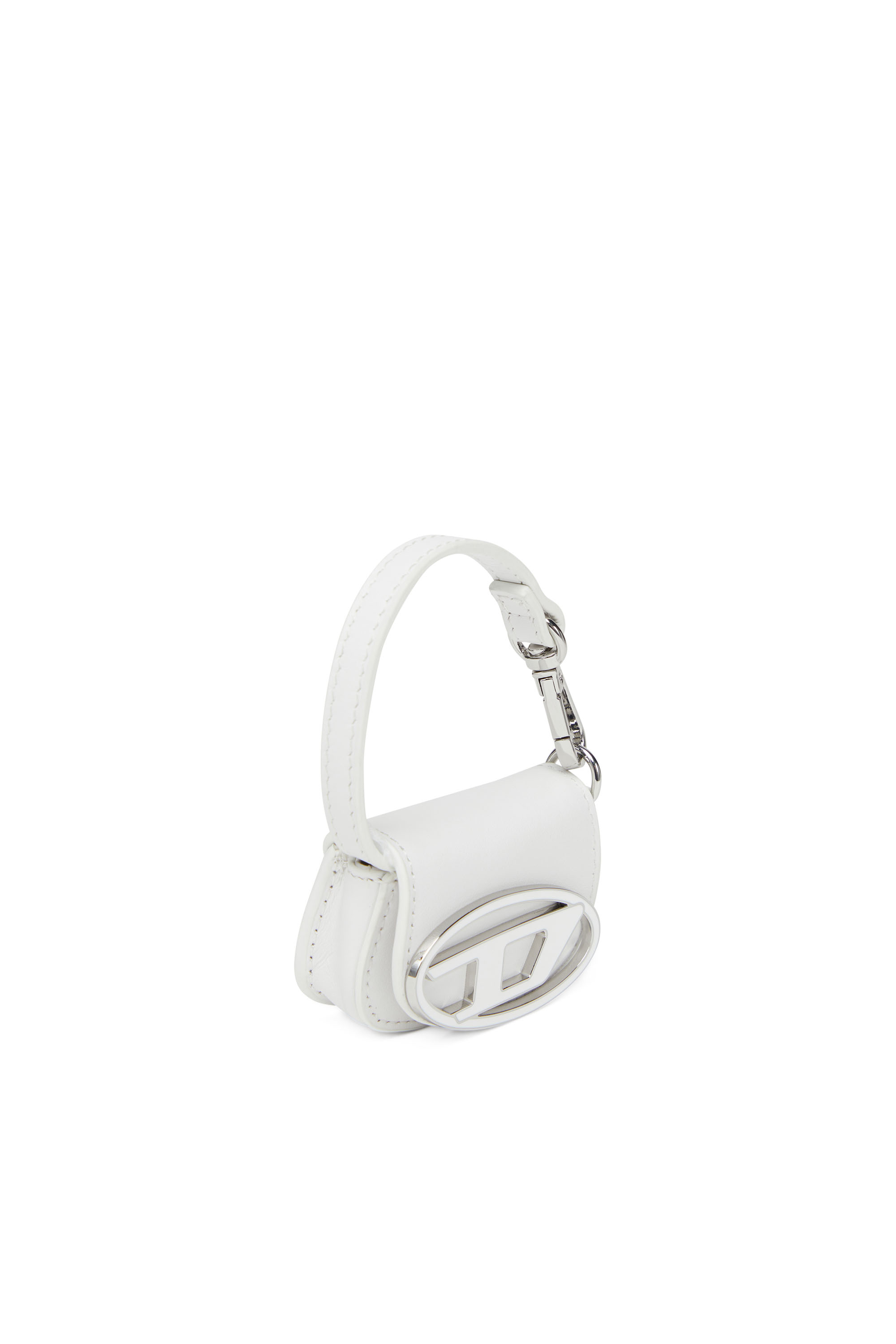 Diesel - 1DR MICRO, Colgante para bolso de cuero Mujer in Blanco - 4