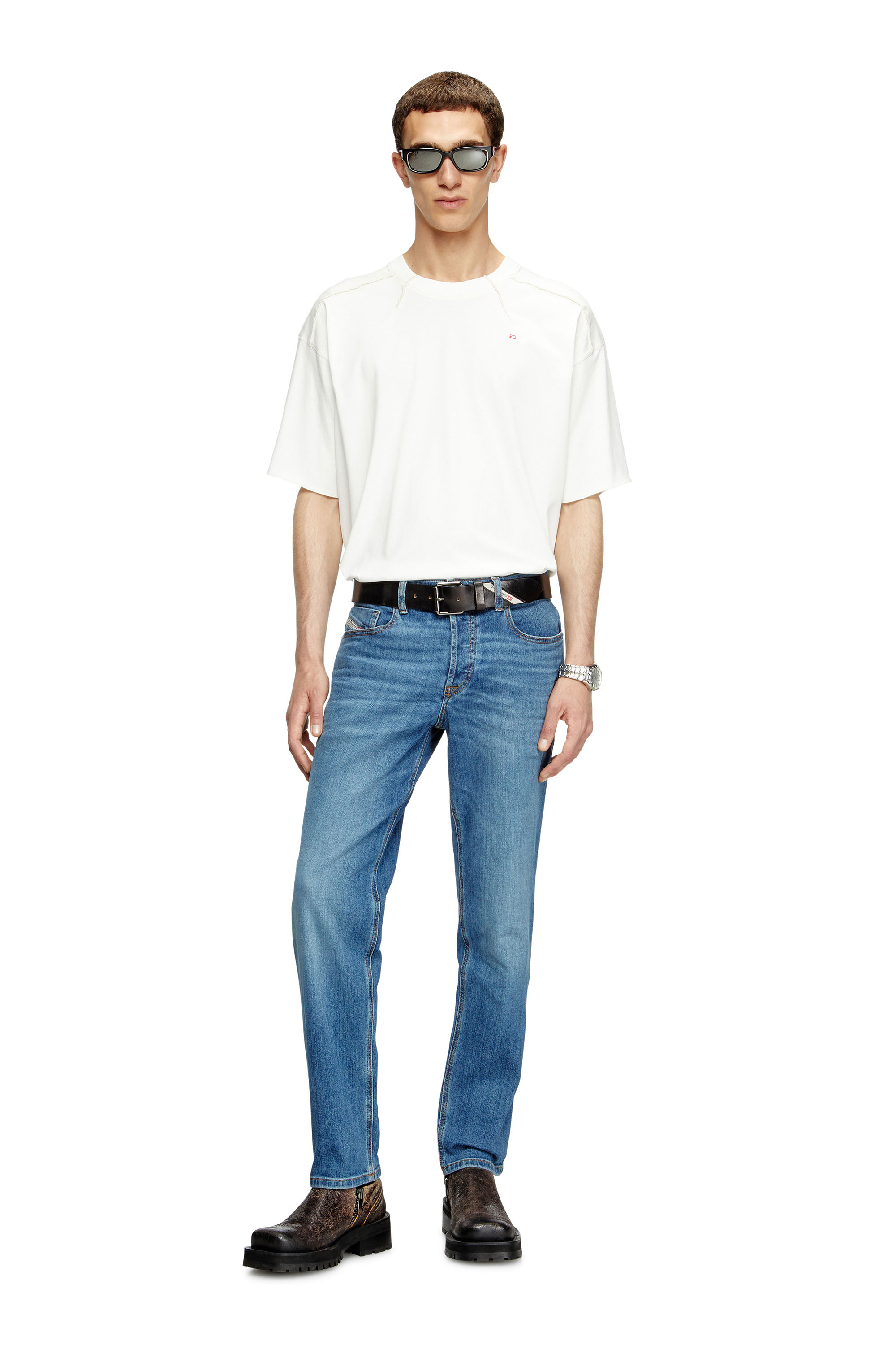 Diesel - Regular Jeans 2023 D-Finitive 0KIAL Hombre, Azul Claro - 2