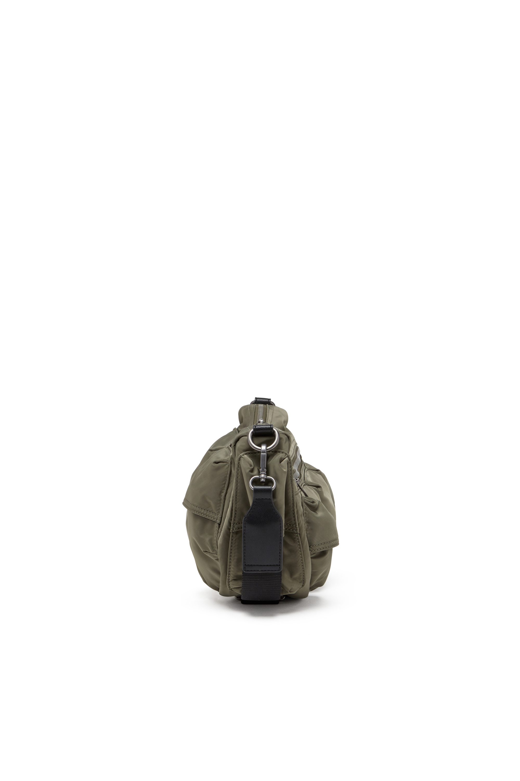 Diesel - MULTI-PKTS SHOULDER BAG X, Bolso multipocket en tejido recubierto utility Unisex in Verde - 3