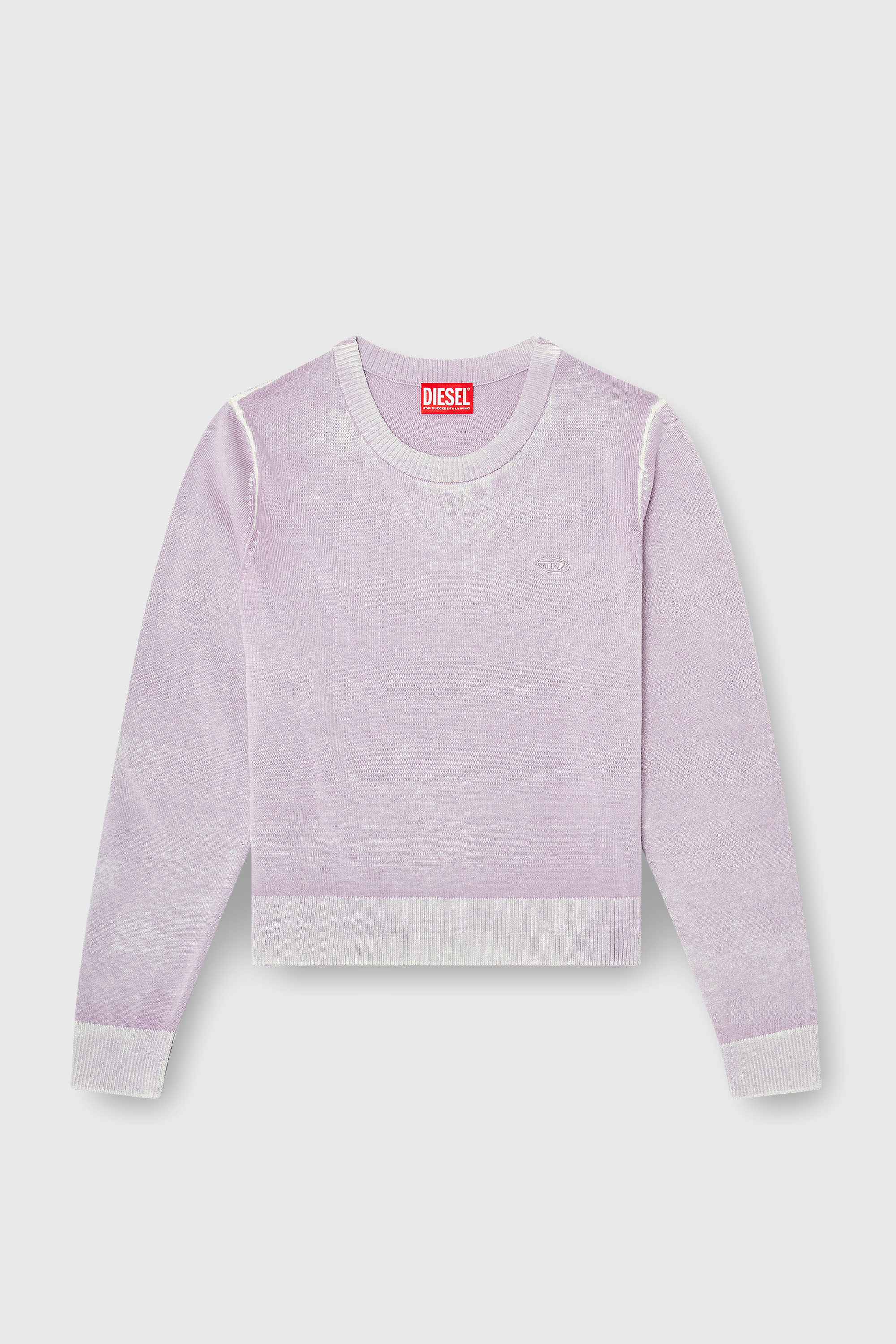 Diesel - M-LOVRE, Jersey con estampado reversible desgastado Mujer in Morado - 2