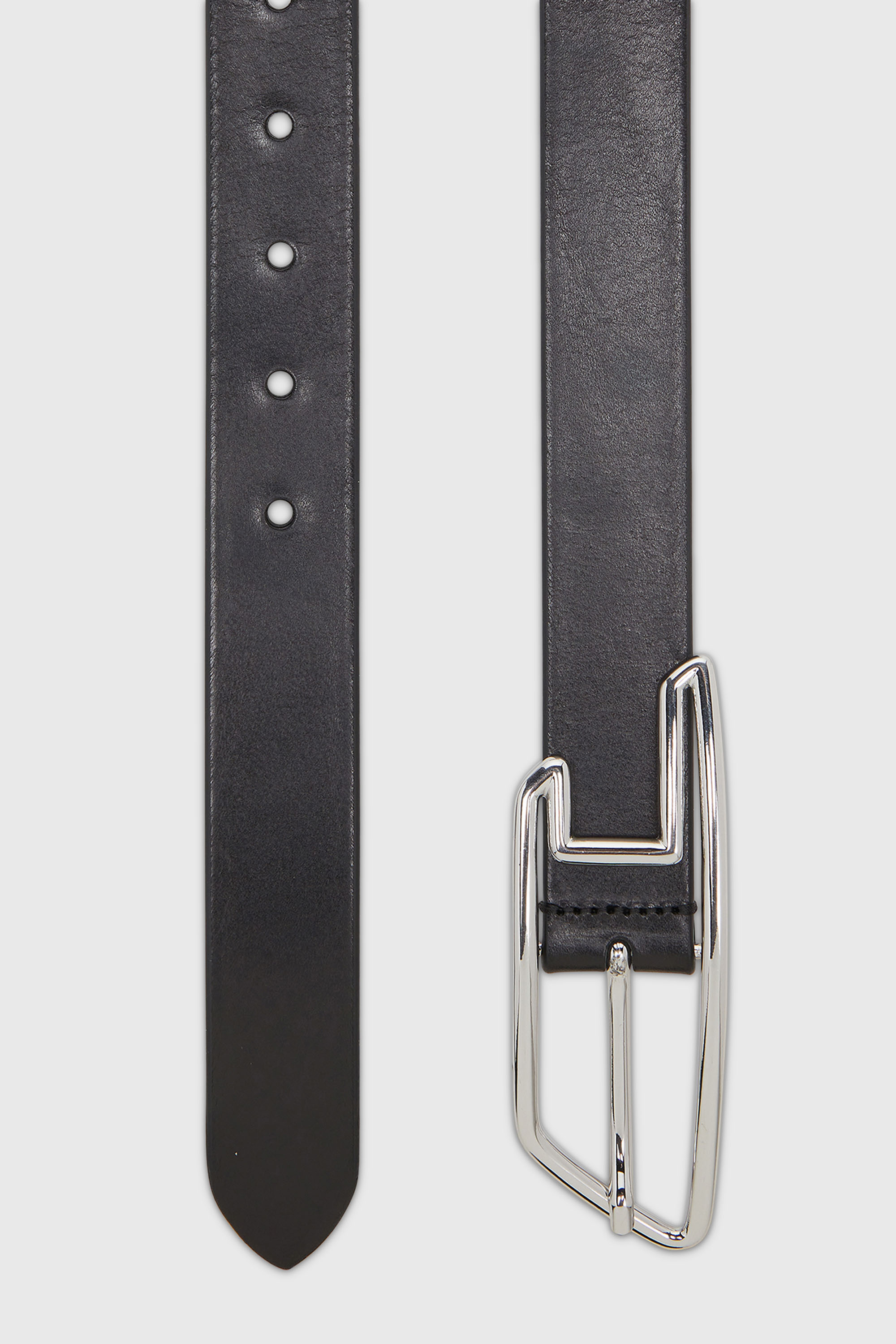 Diesel - B-D LINE W 30, Cintur&oacute;n 3 cm en piel pull-up Mujer in Negro - 2