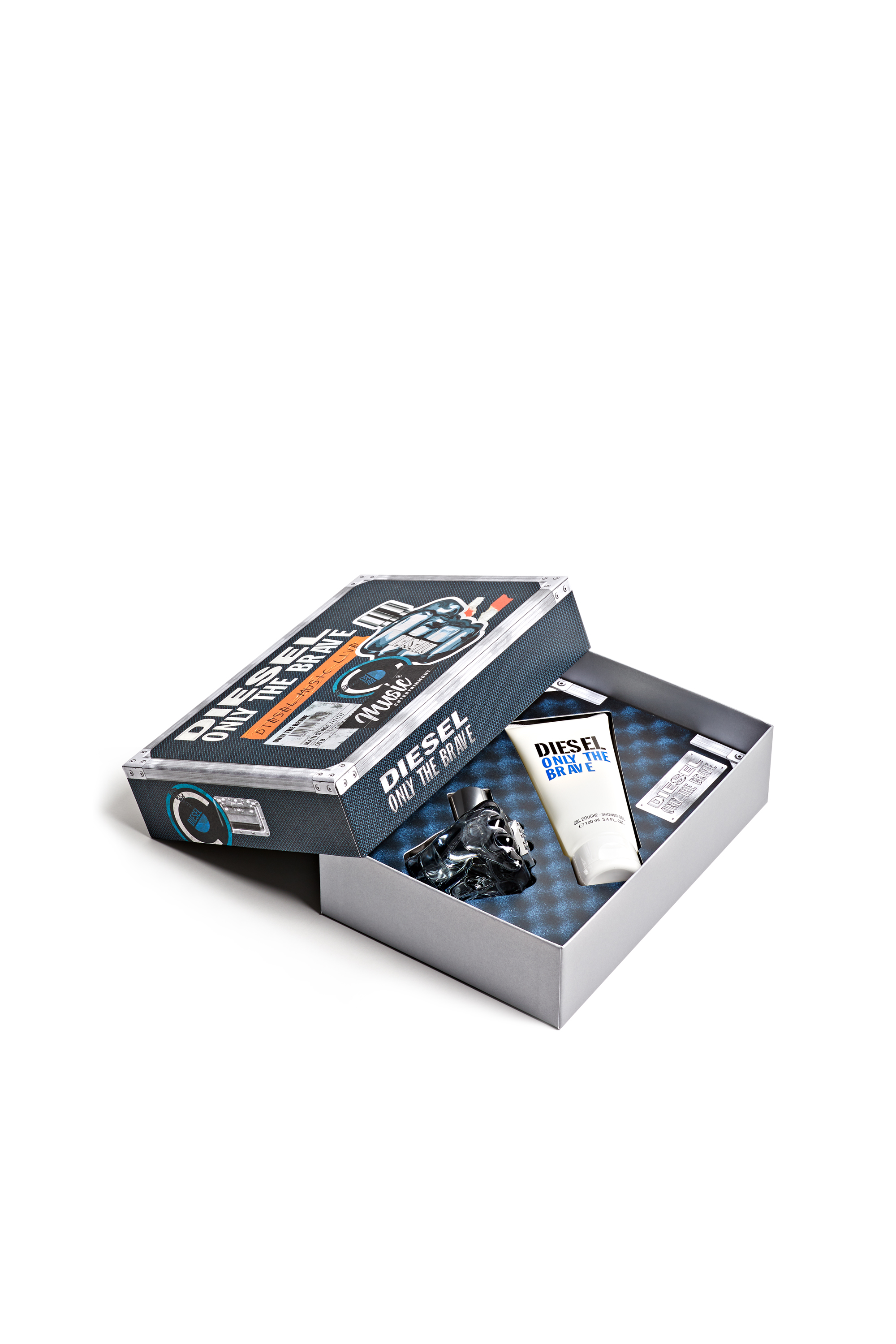Diesel - ONLY THE BRAVE 50 ML GIFT SET, Estuche de regalo Only The Brave Hombre in Gris - 3