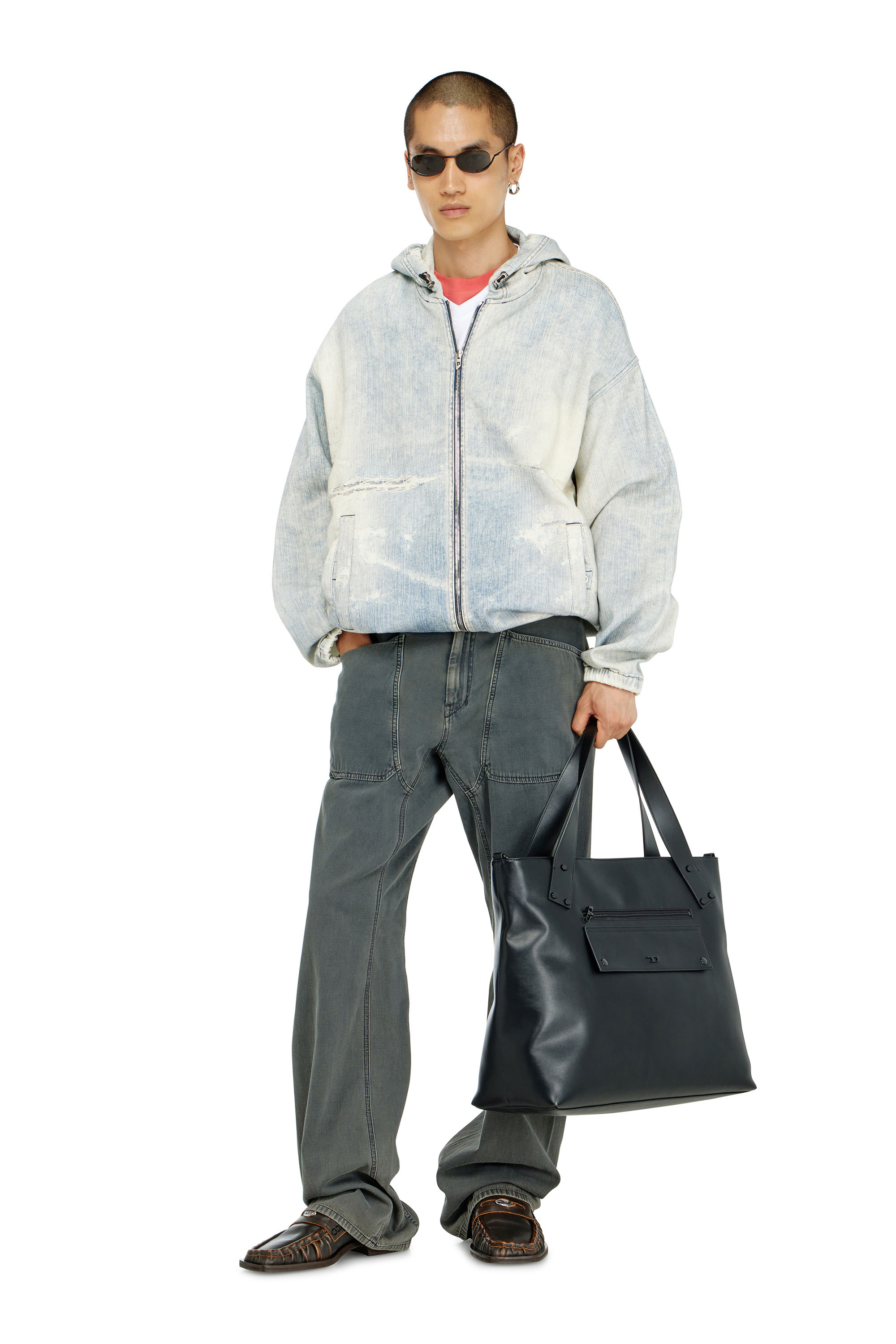 Diesel - Man's Relaxed Jeans D-Zeta 068WR, Grey - 2