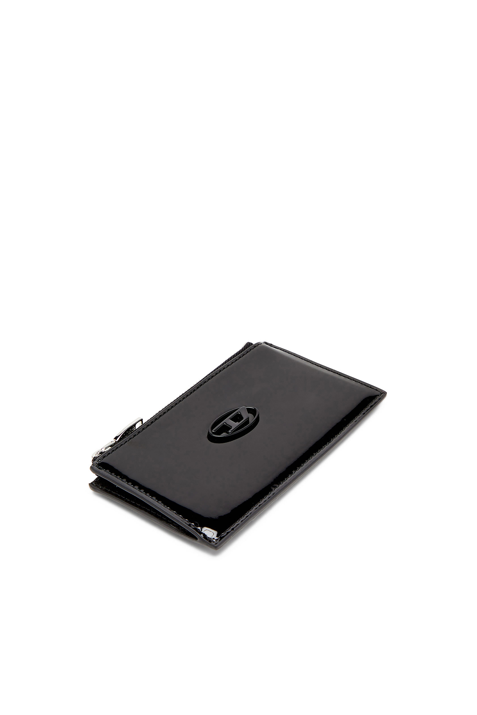 Diesel - PLAY CARD HOLDER III, Tarjetero con acabado brillante Mujer in Negro - 4