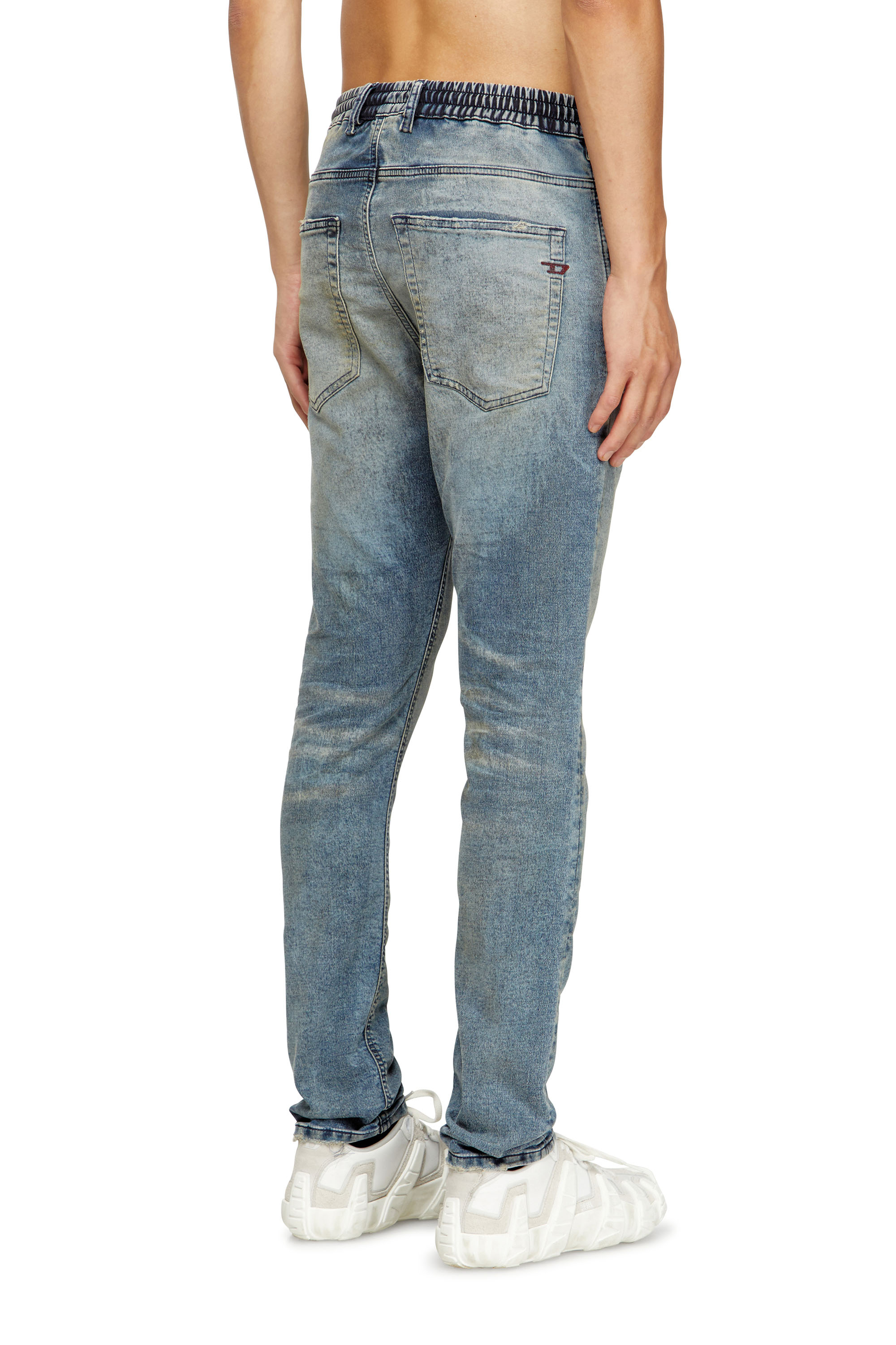 Diesel - Man's Regular 2032 D-Krooley Joggjeans® 09M37, Medium blue - 4
